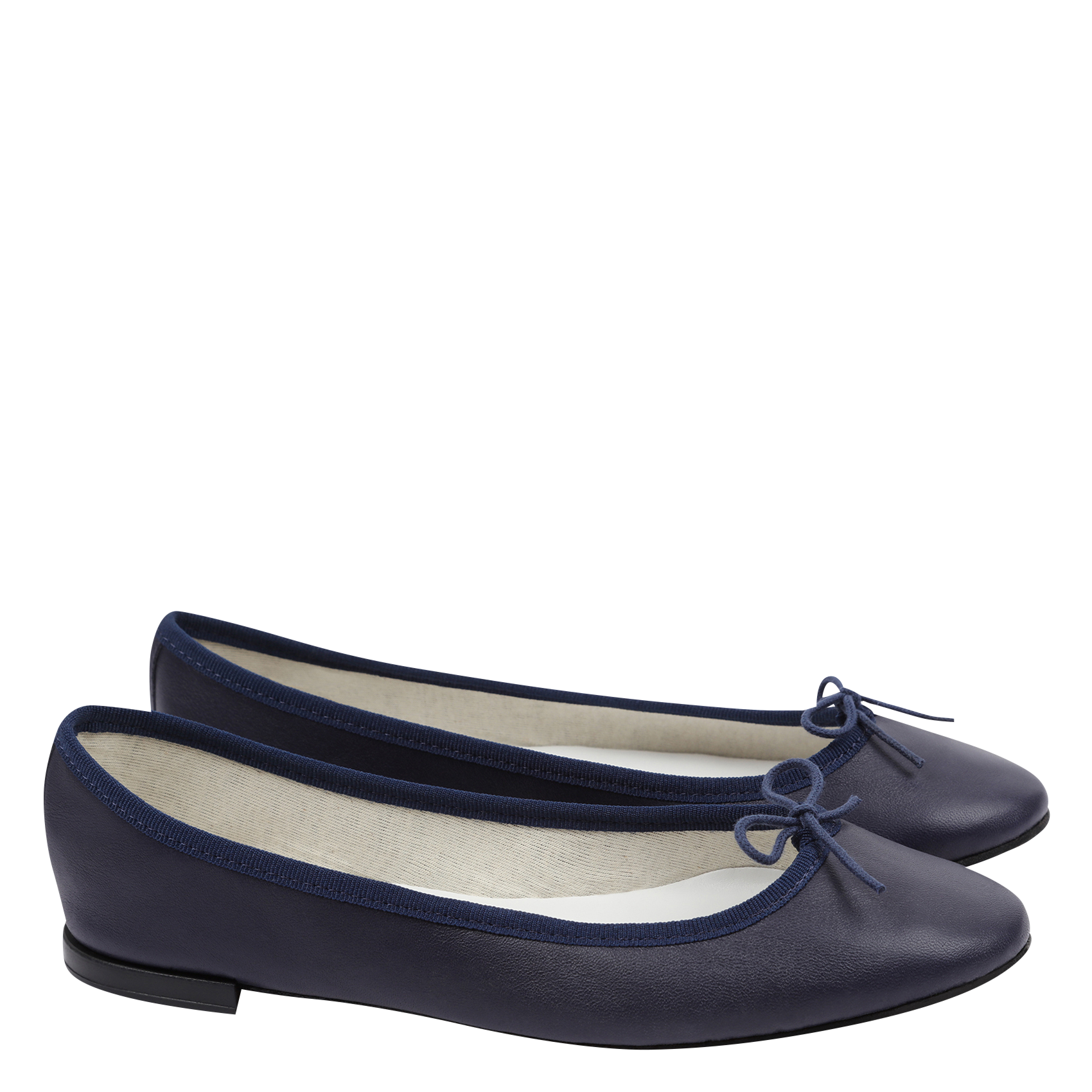 Ballerines en cuir REPETTO Bleu