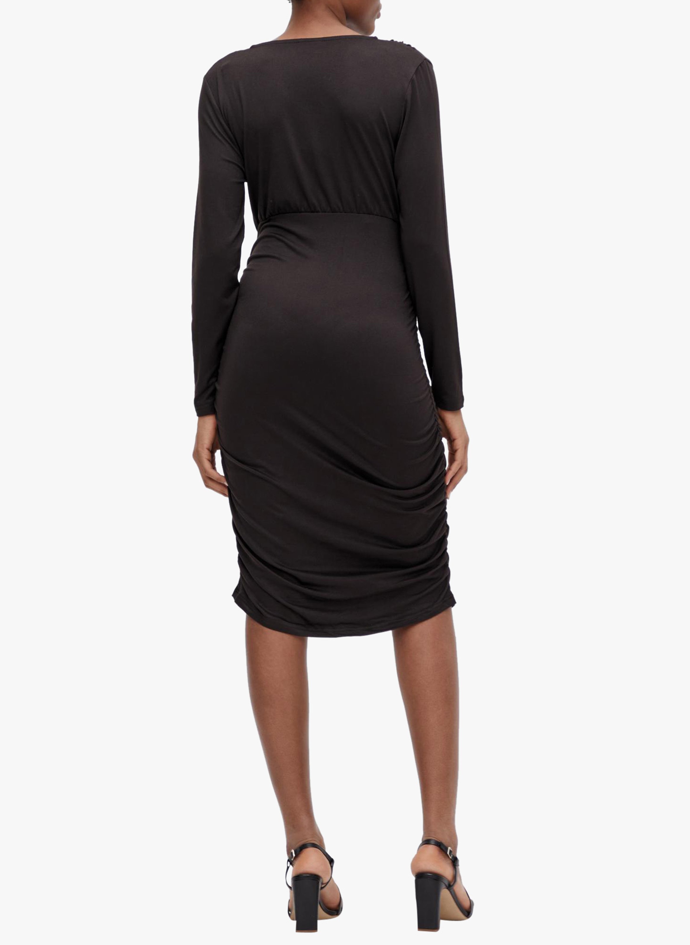 Robe de grossesse mi-longue 2 en 1 Noir