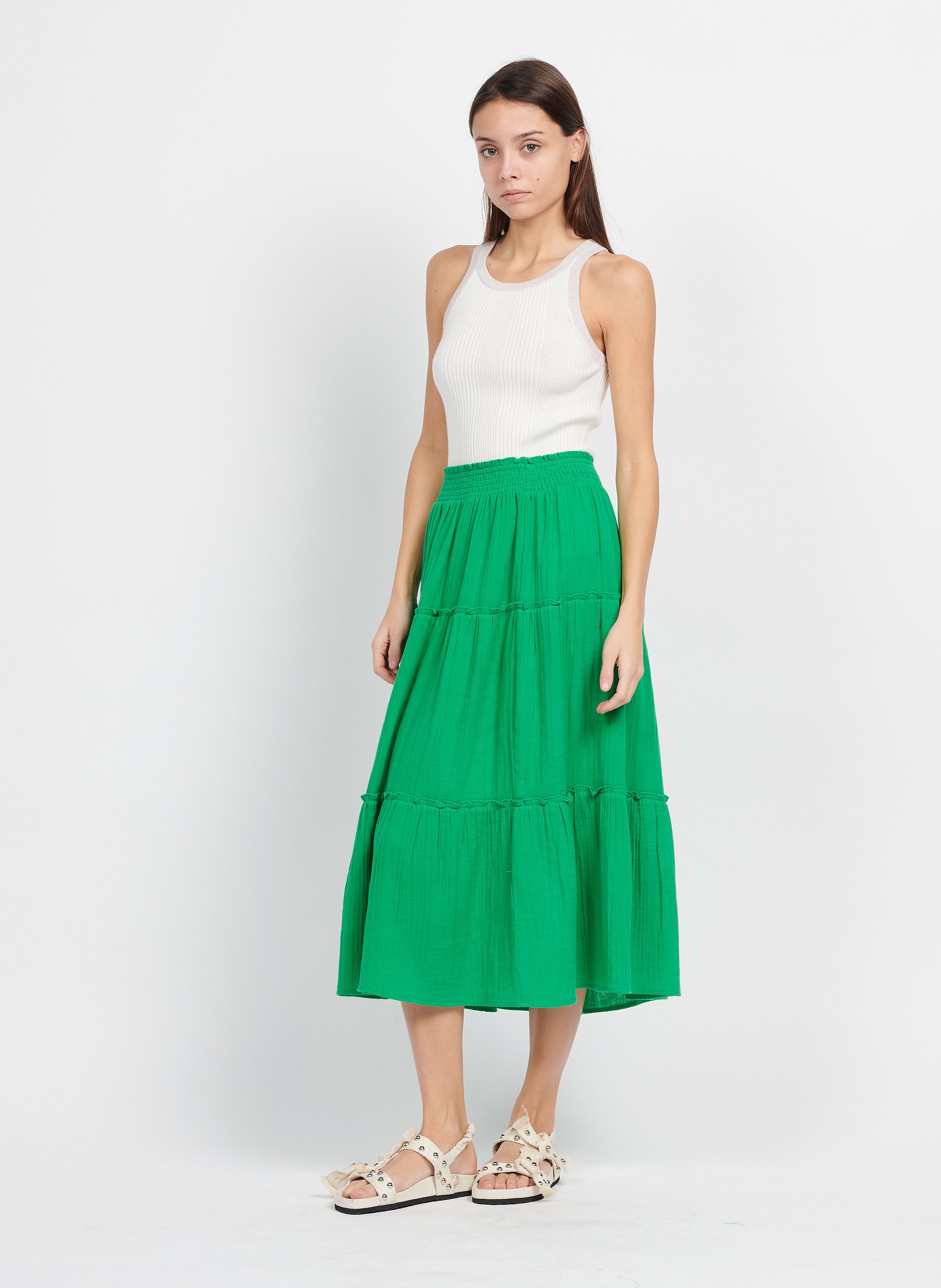 women's cotton gauze skirts