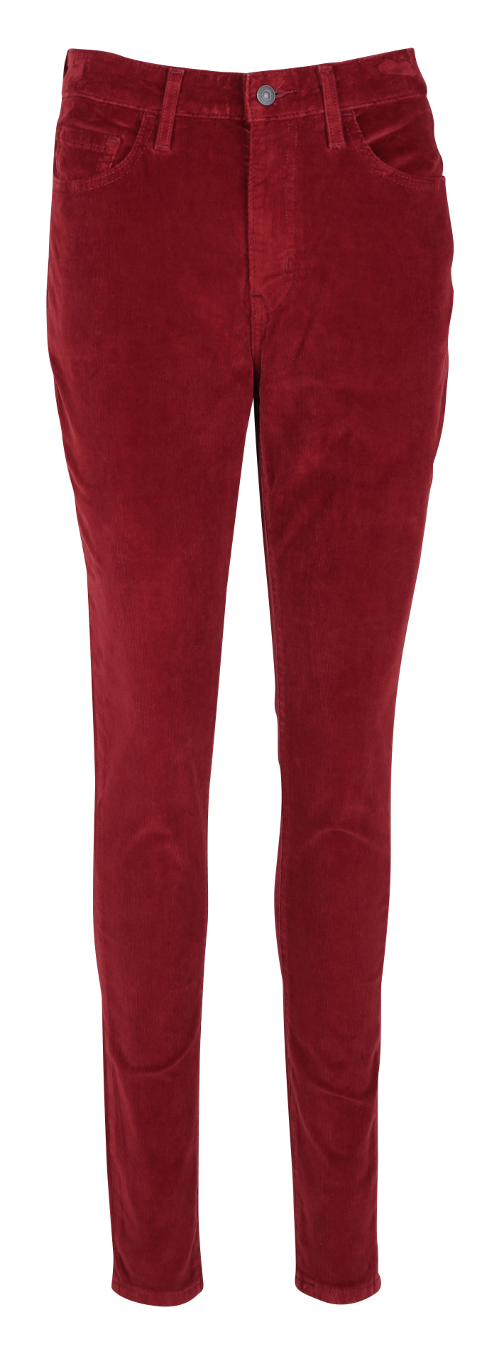 Pantalon skinny en velours côtelé LEVI'S Rouge