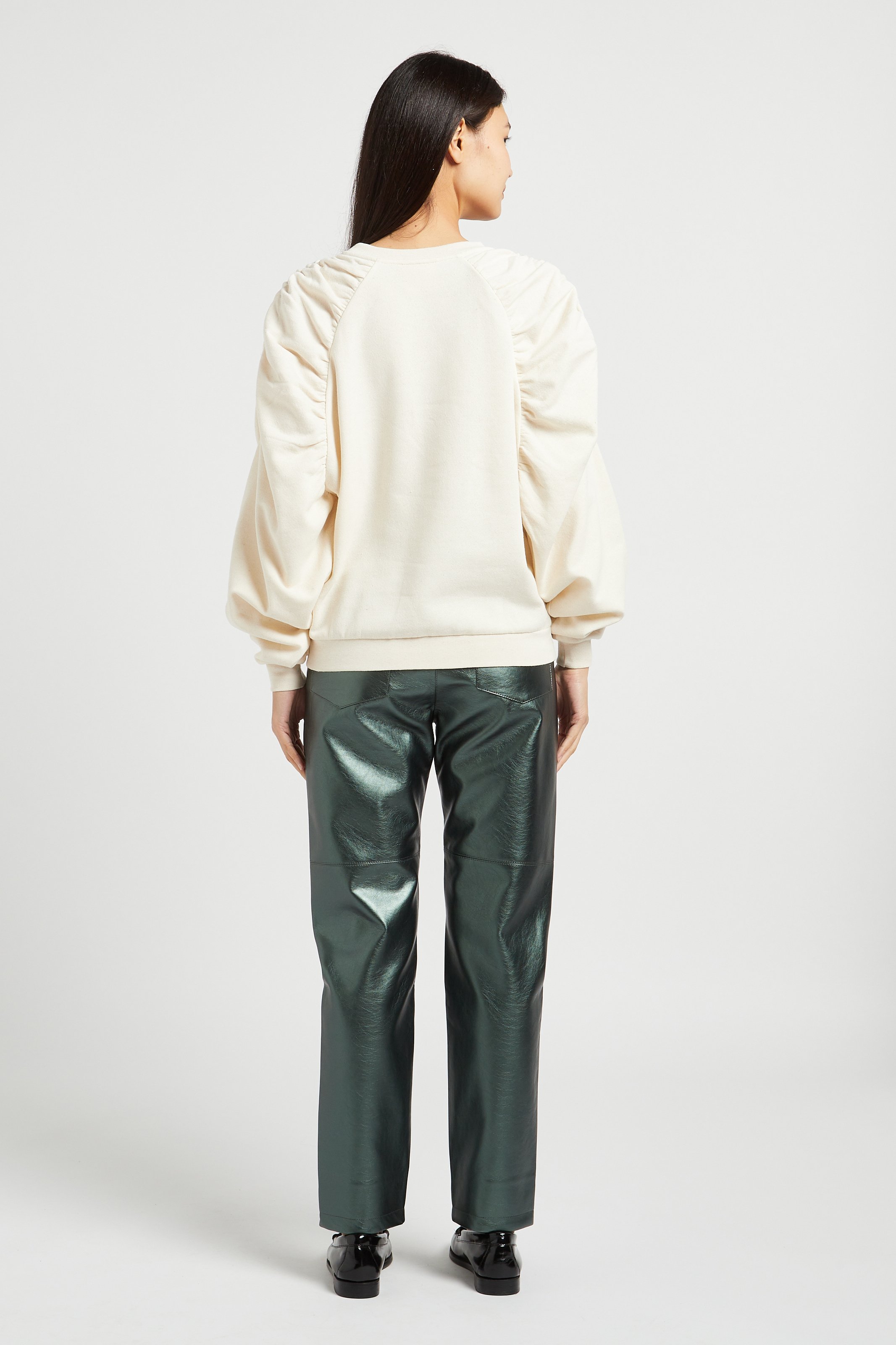 Pantalon droit taille haute THE LABEL EDITION Vert