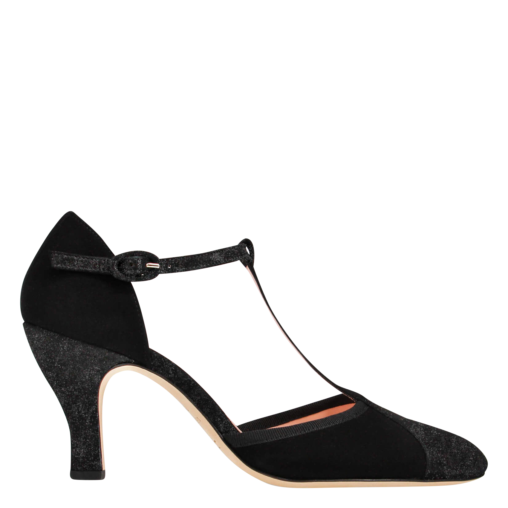 Leren T-strap-pumps met hak REPETTO Zwart