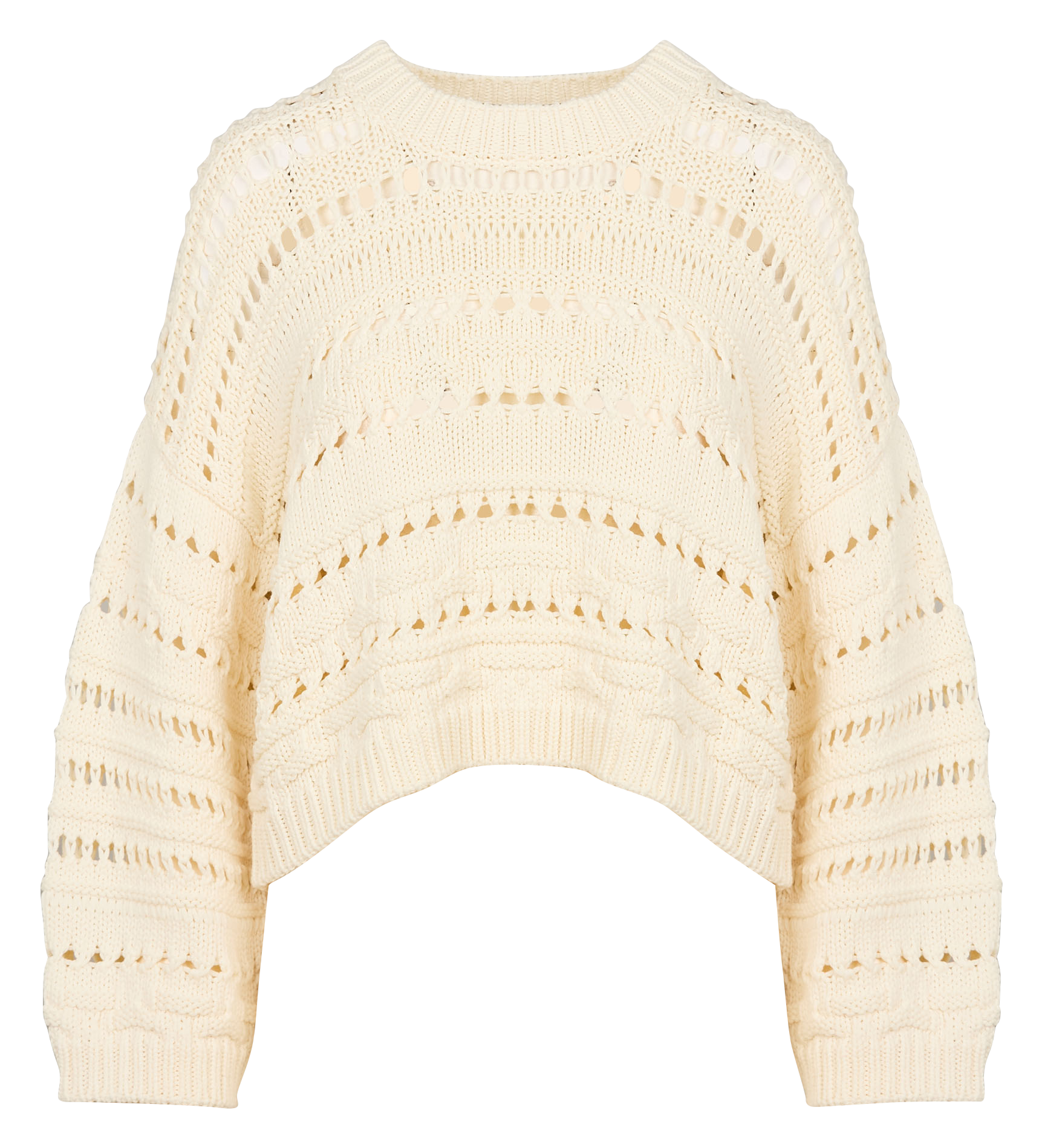 Ärmelloser Pullover mit Schnürung aus Baumwolle und Wolle Beige