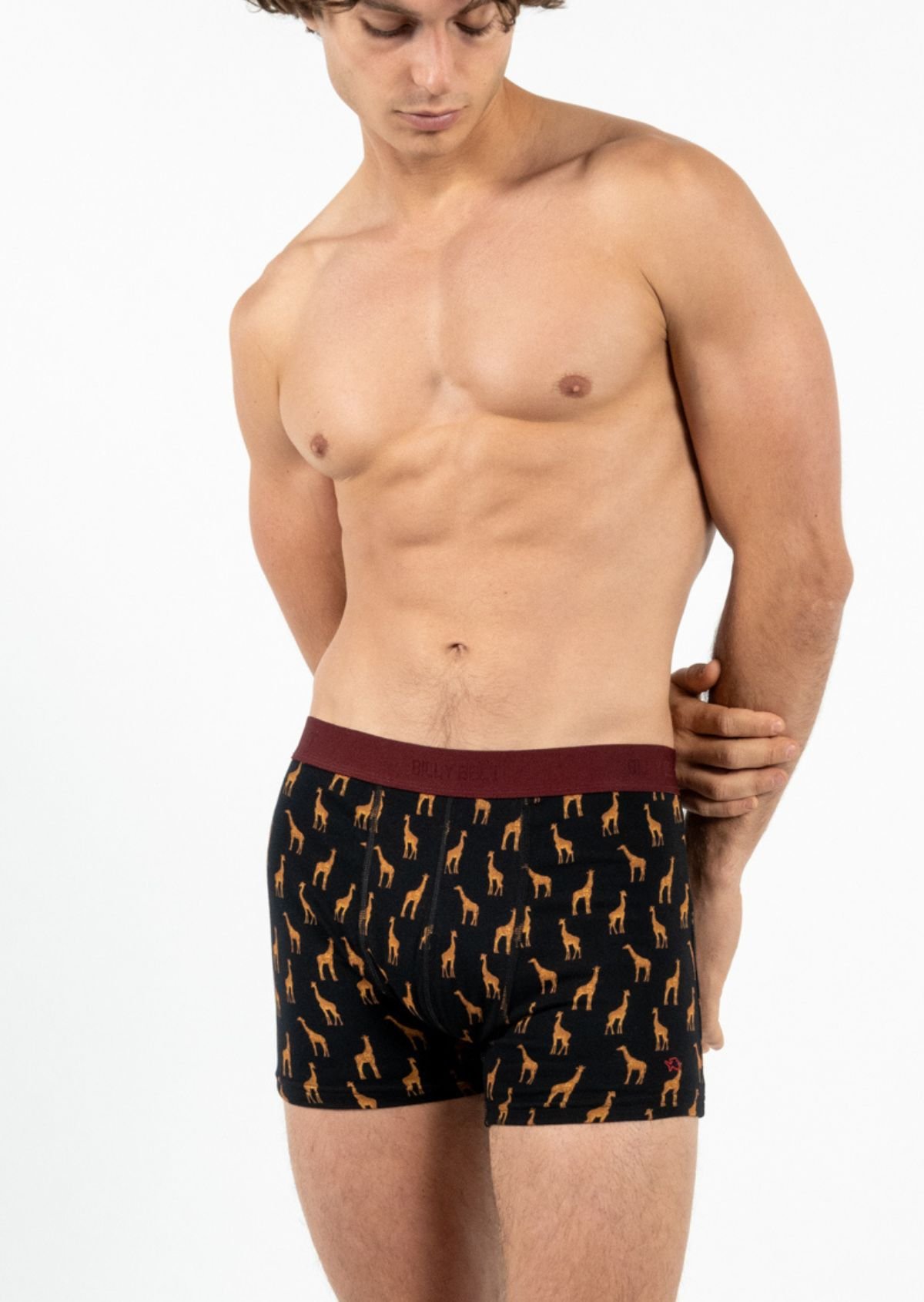 Organic cotton boxers BILLYBELT Black