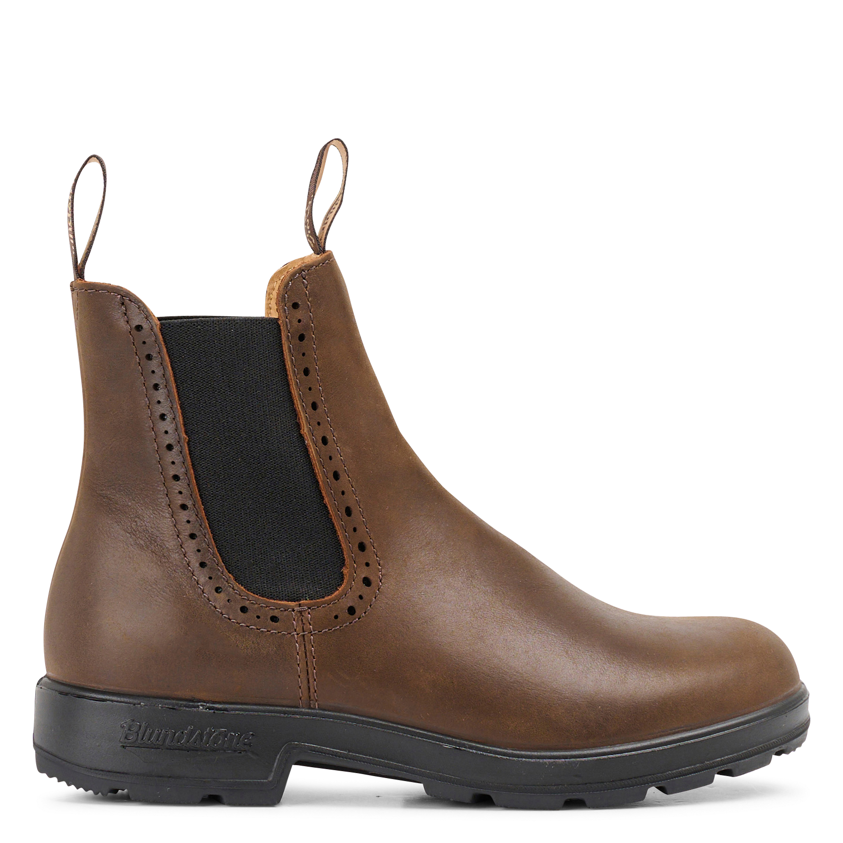 Mixed leather ankle boots BLUNDSTONE Brown