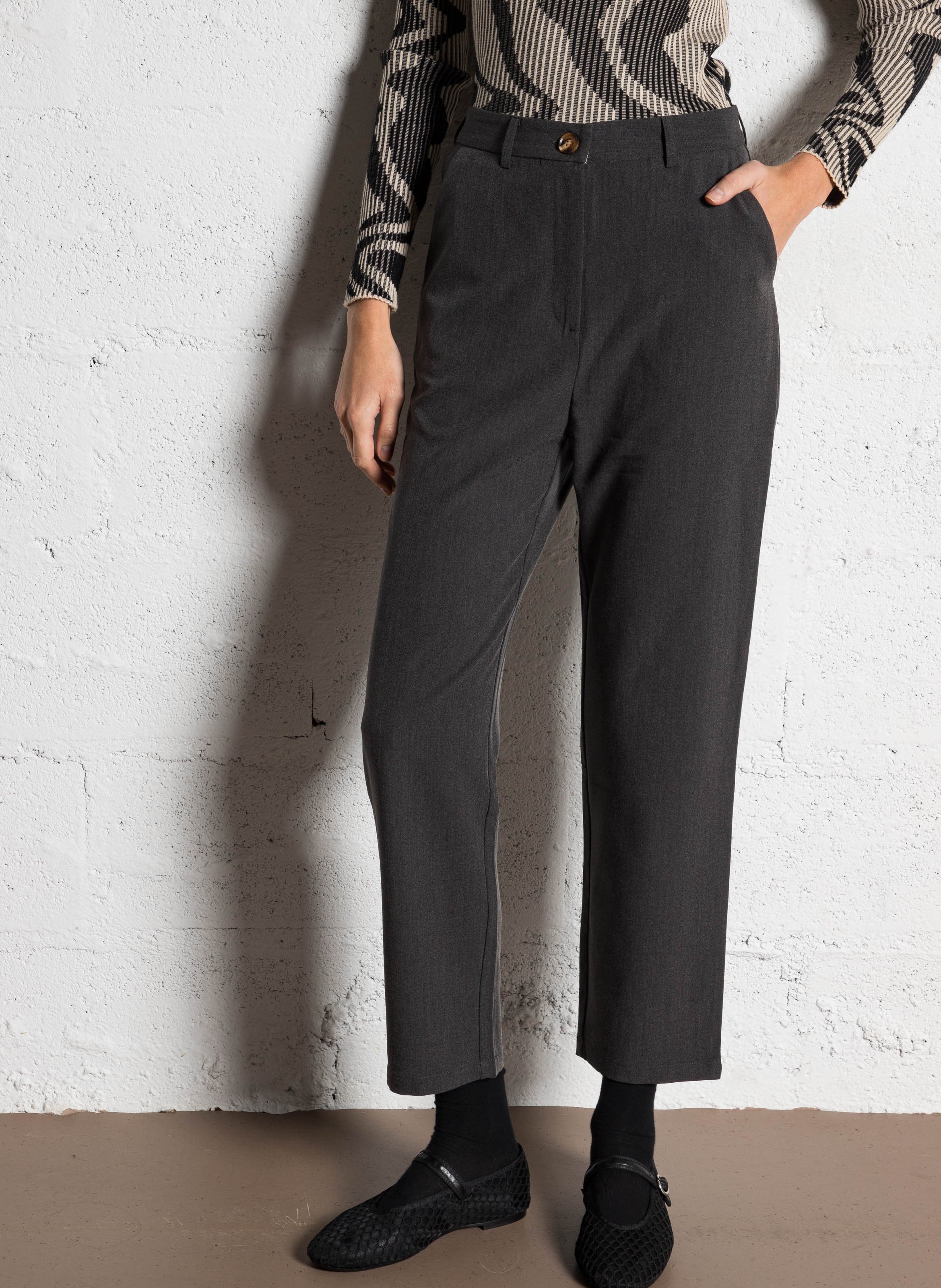 Straight suit pants LA PETITE ETOILE Grey