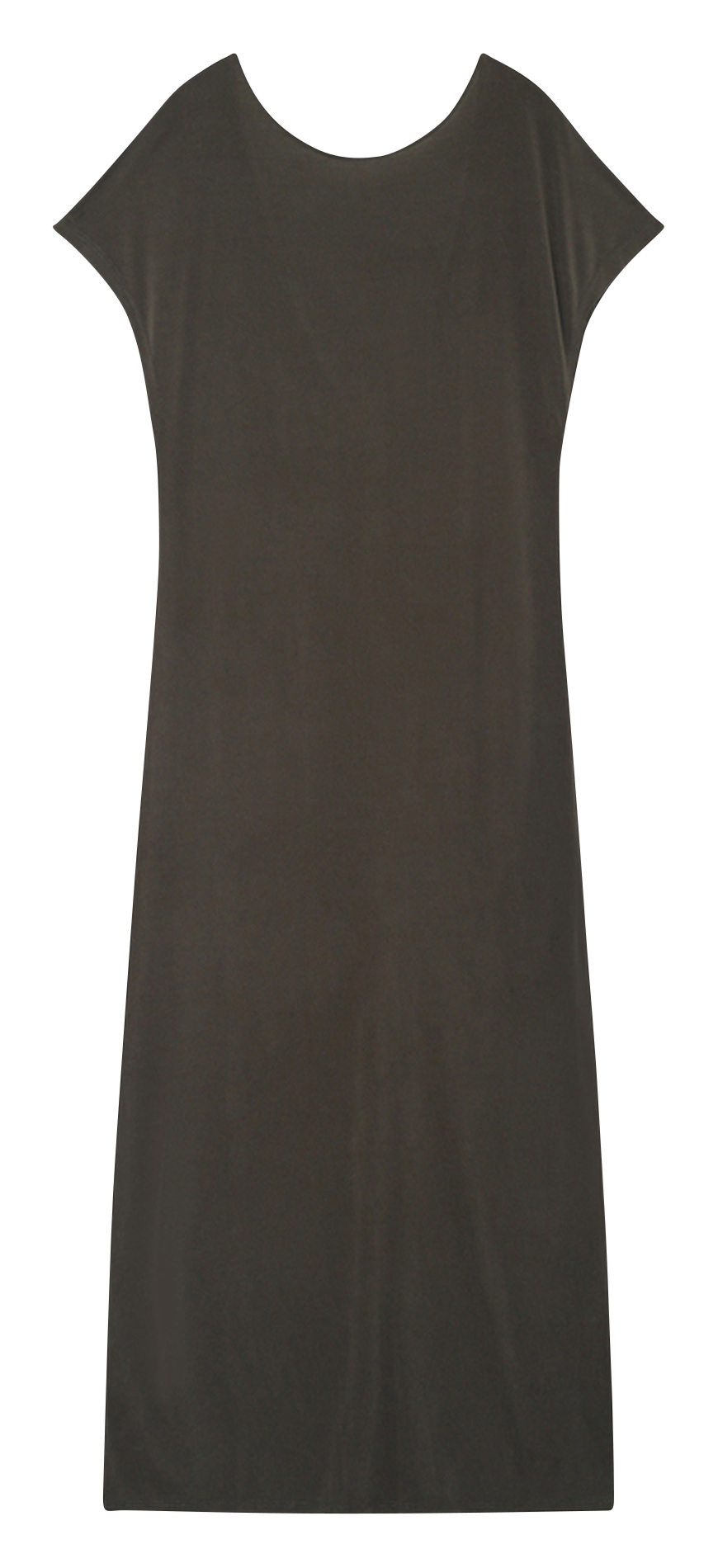 Straight long dress with V-back GRACE ET MILA Green