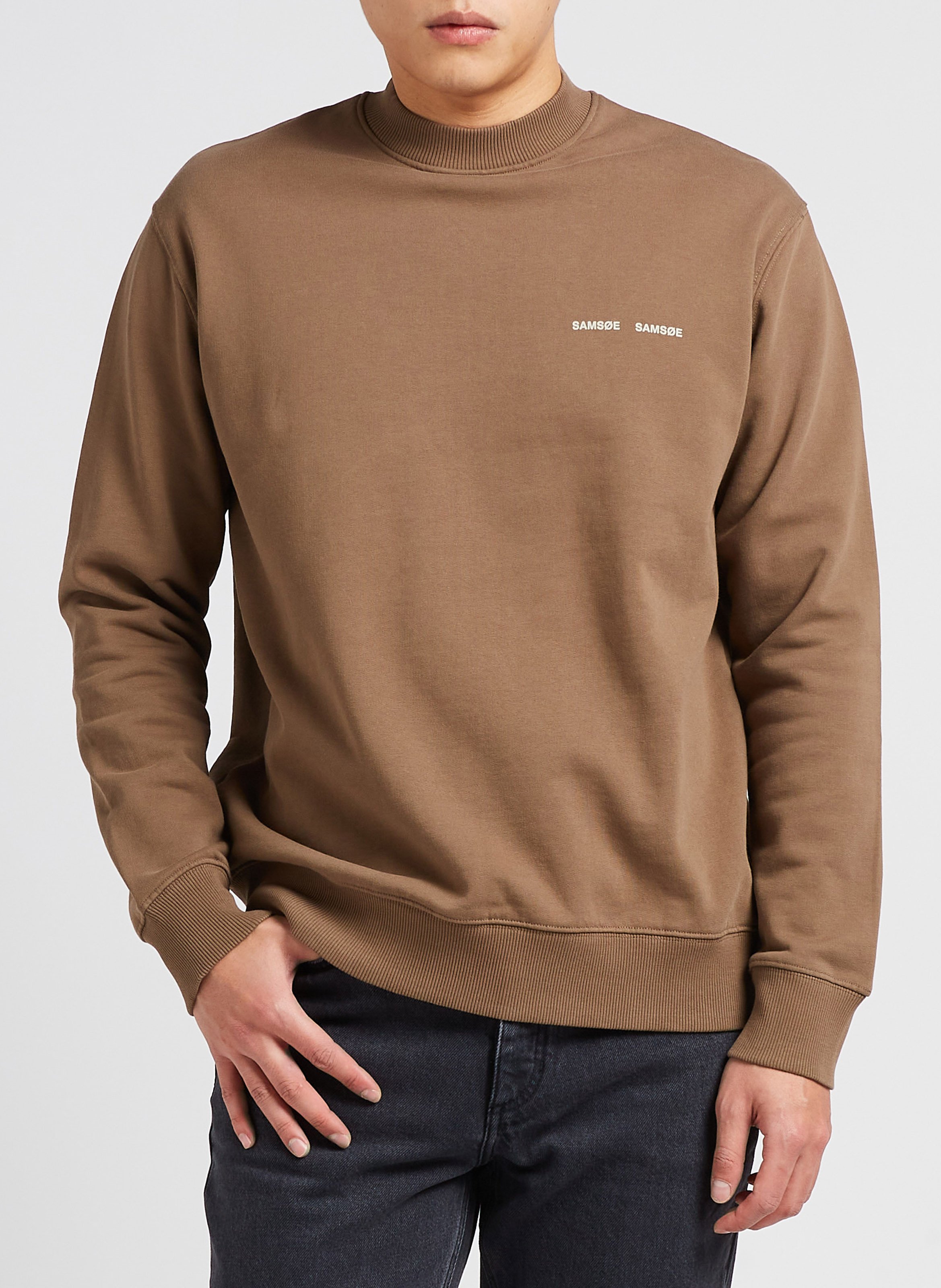 Sweat col rond ample en coton biologique SAMSOE SAMSOE Gris