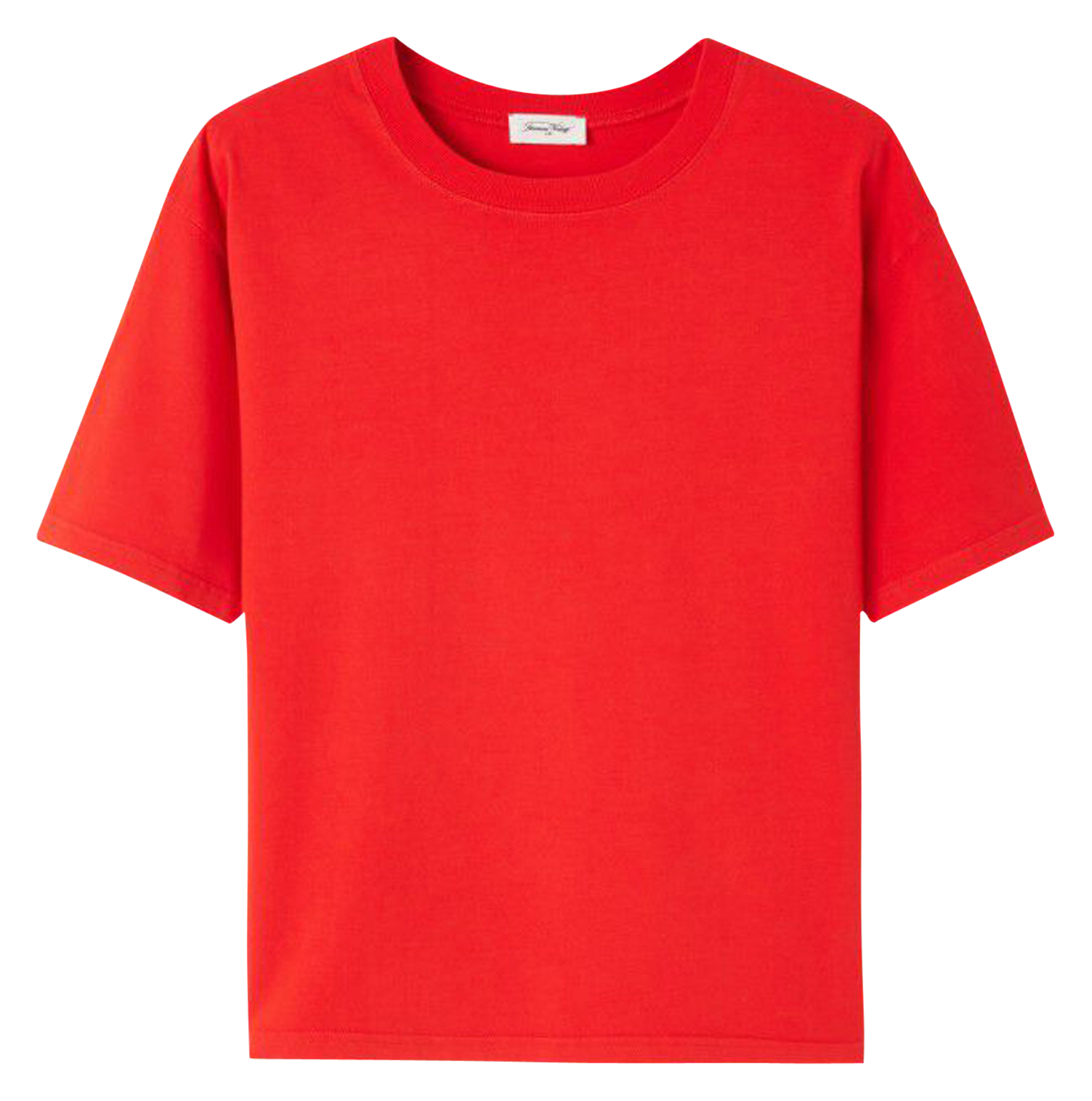 Tee-shirt ample col rond en coton  AMERICAN VINTAGE Rouge