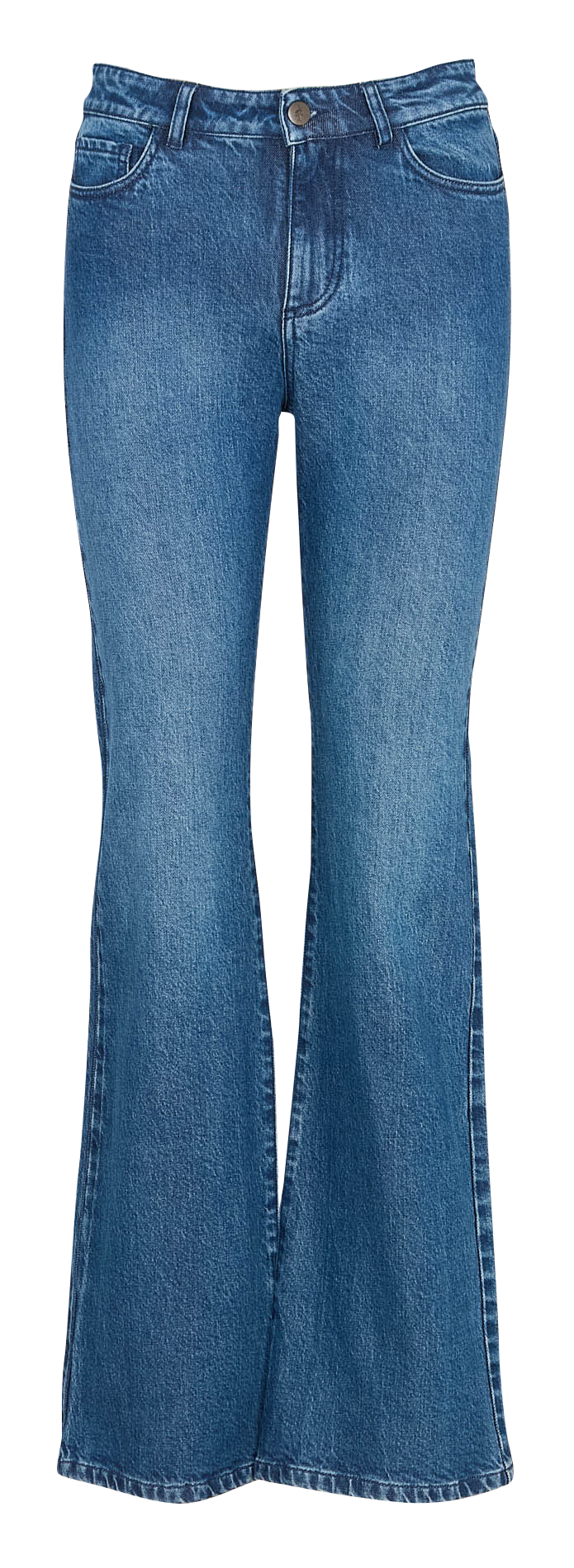 Jean évasé en coton mélangé ONE STEP Bleu