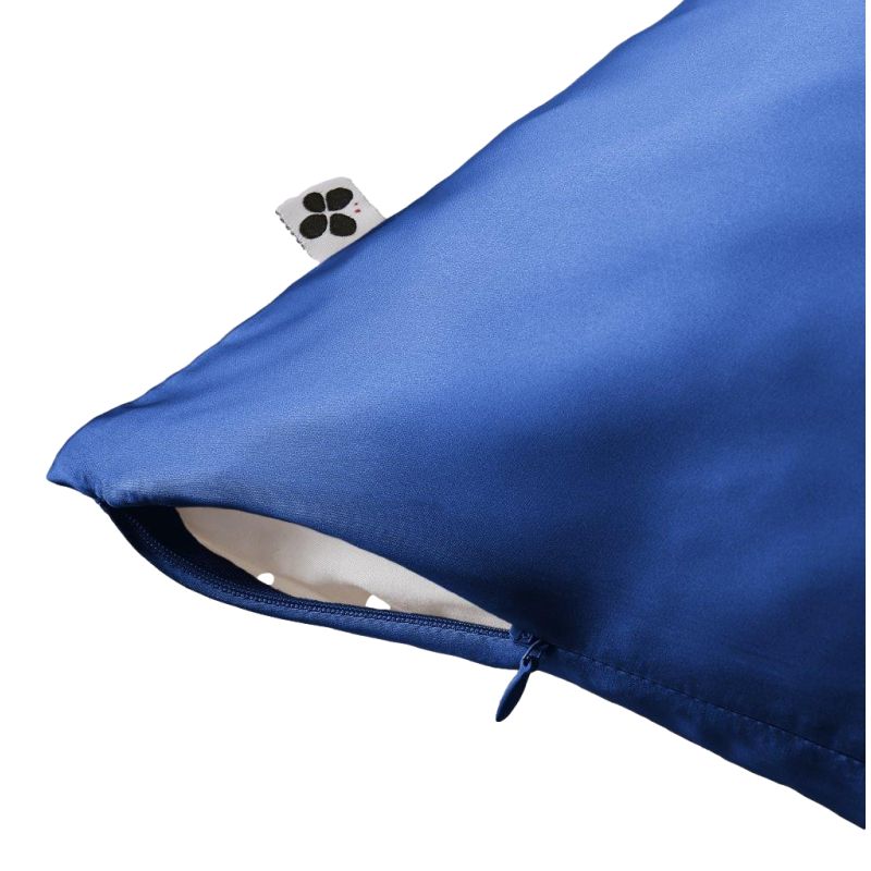 Taie d'oreiller "soanne" soie de mûrier l'effet papillon L'EFFET PAPILLON Gris