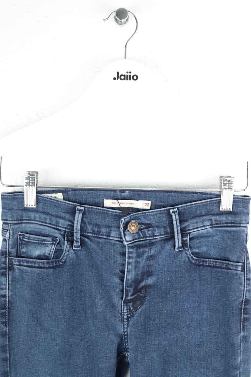 Cotton skinny jeans LEVI'S - Seconde main Blue