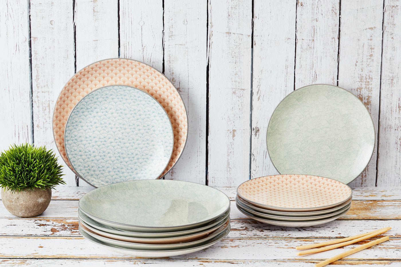 42-Piece Full Dinner Service BJORN Multicolored