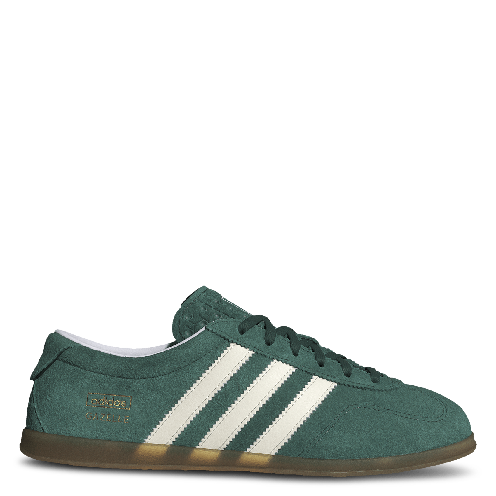 Suede leather low-top sneakers ADIDAS Green