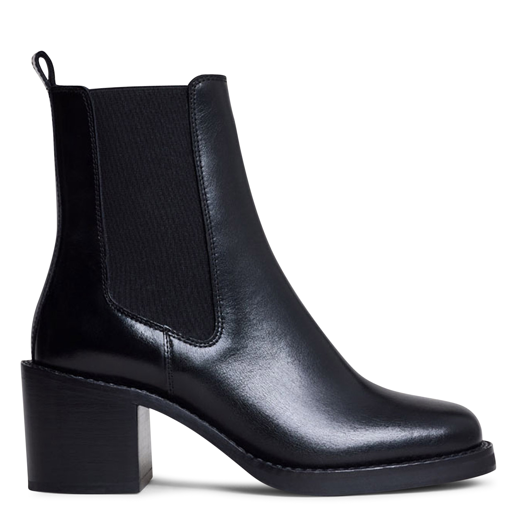 Bianca leather ankle boots JONAK Black