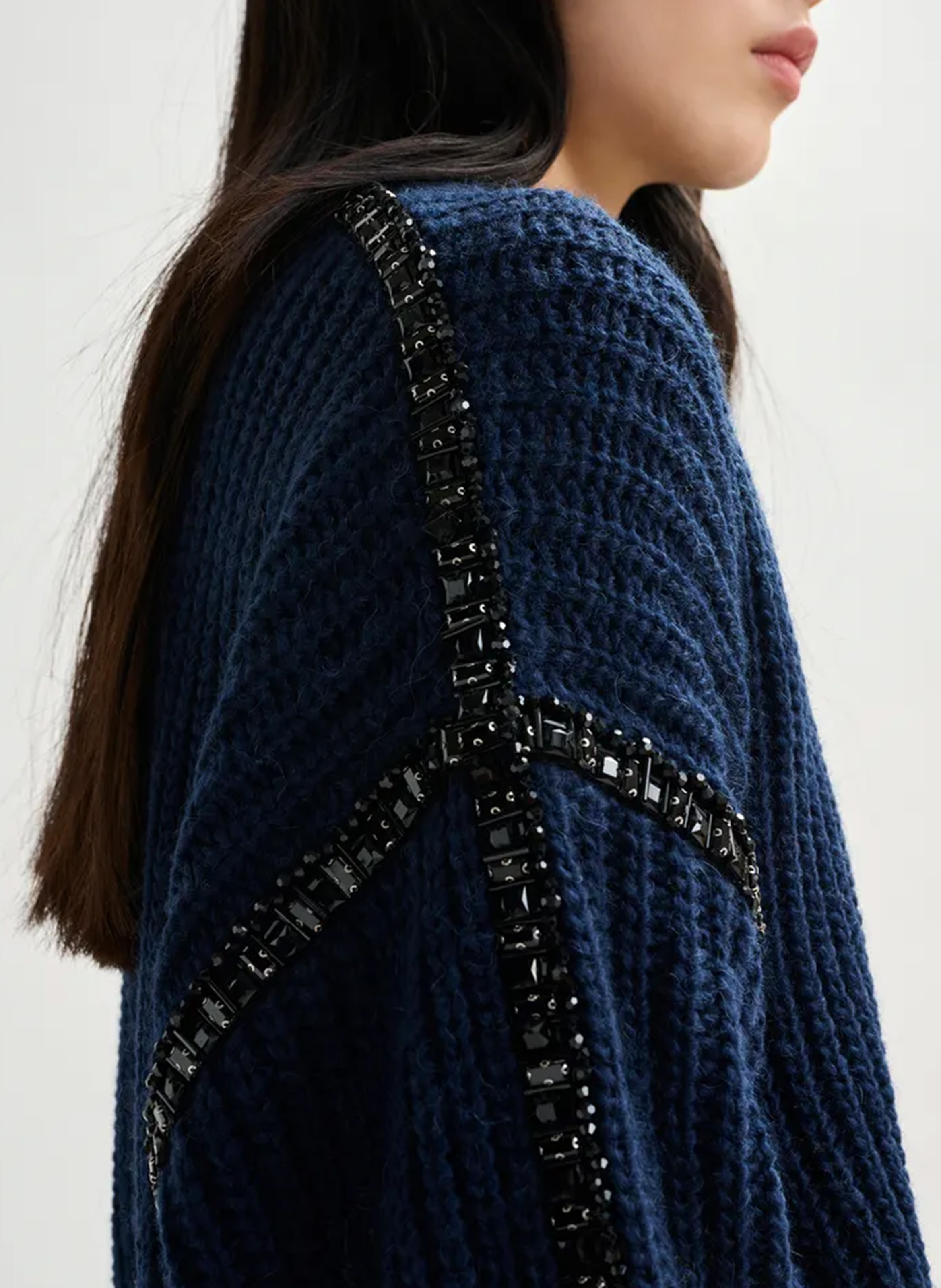 Pull oversize à col amovible ESSENTIEL ANTWERP Bleu