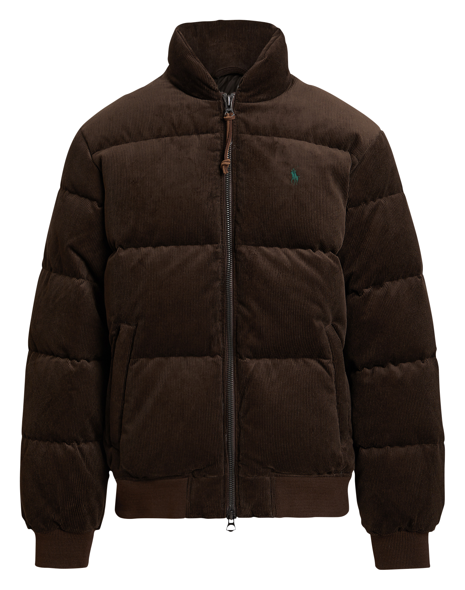 Doudoune col montant en coton POLO RALPH LAUREN Marron