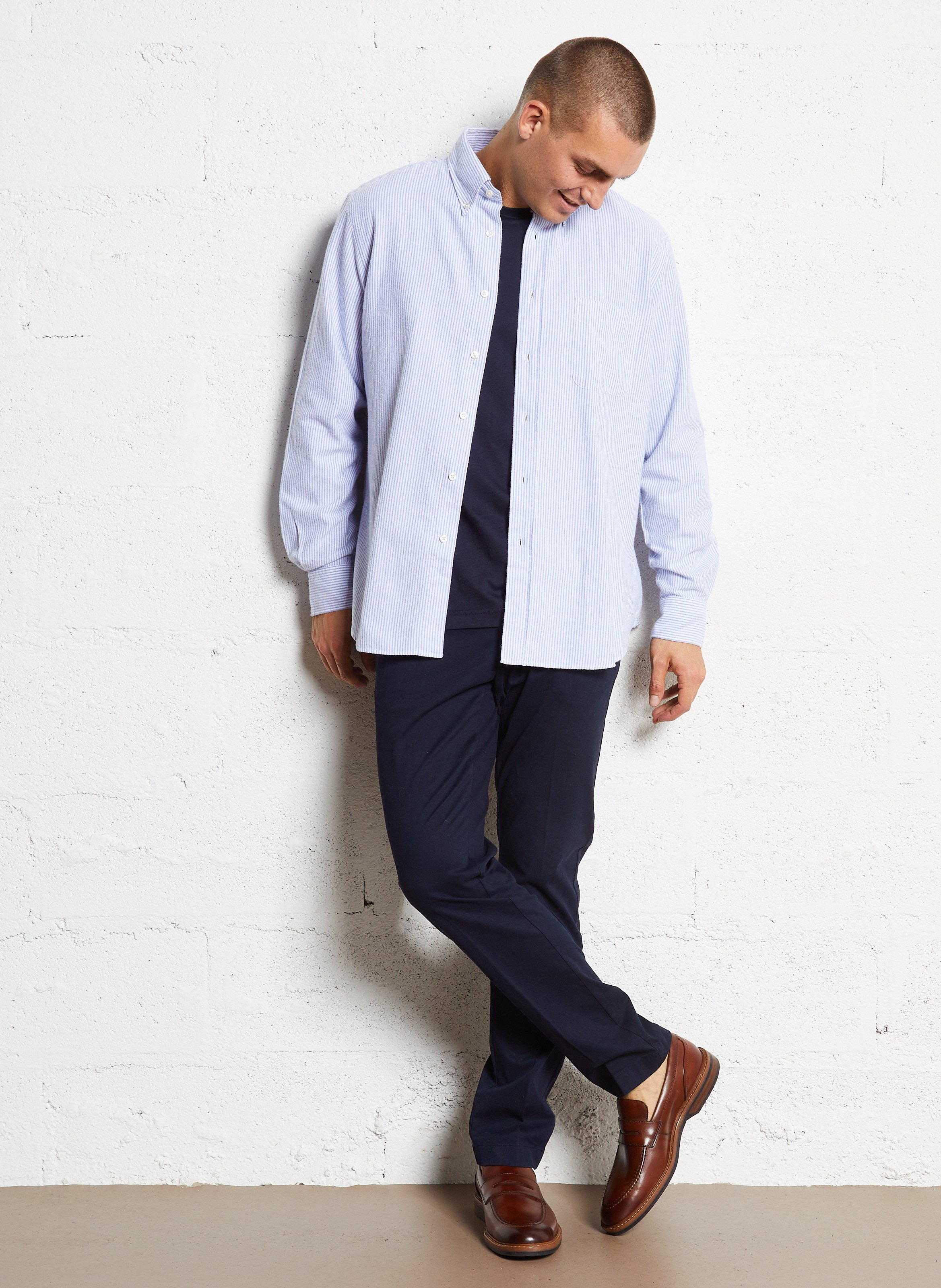 Chemise col américain en coton HARTFORD Multicolore