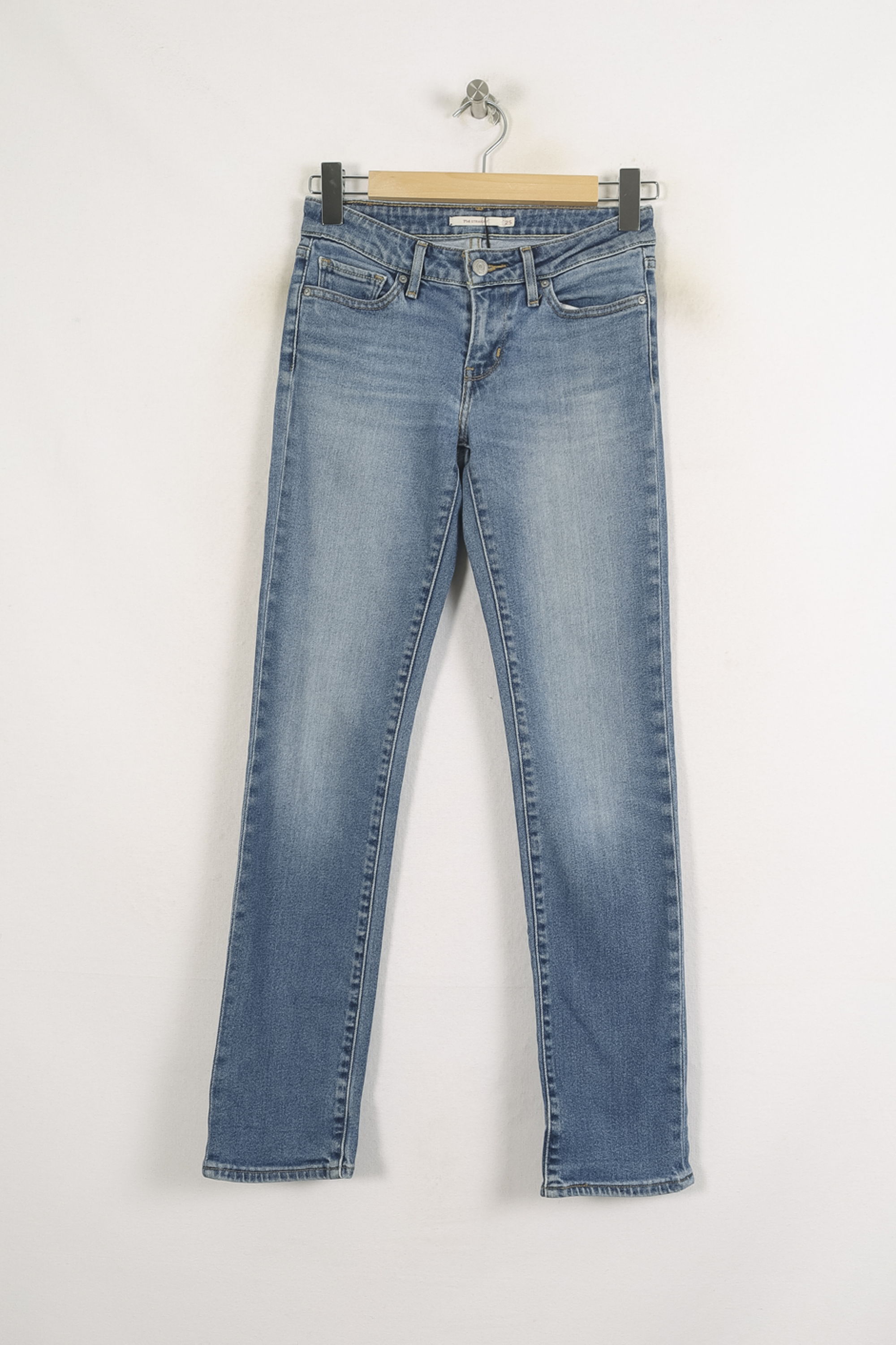 Cropped slim jeans with studs LEVI'S - Seconde main Blue