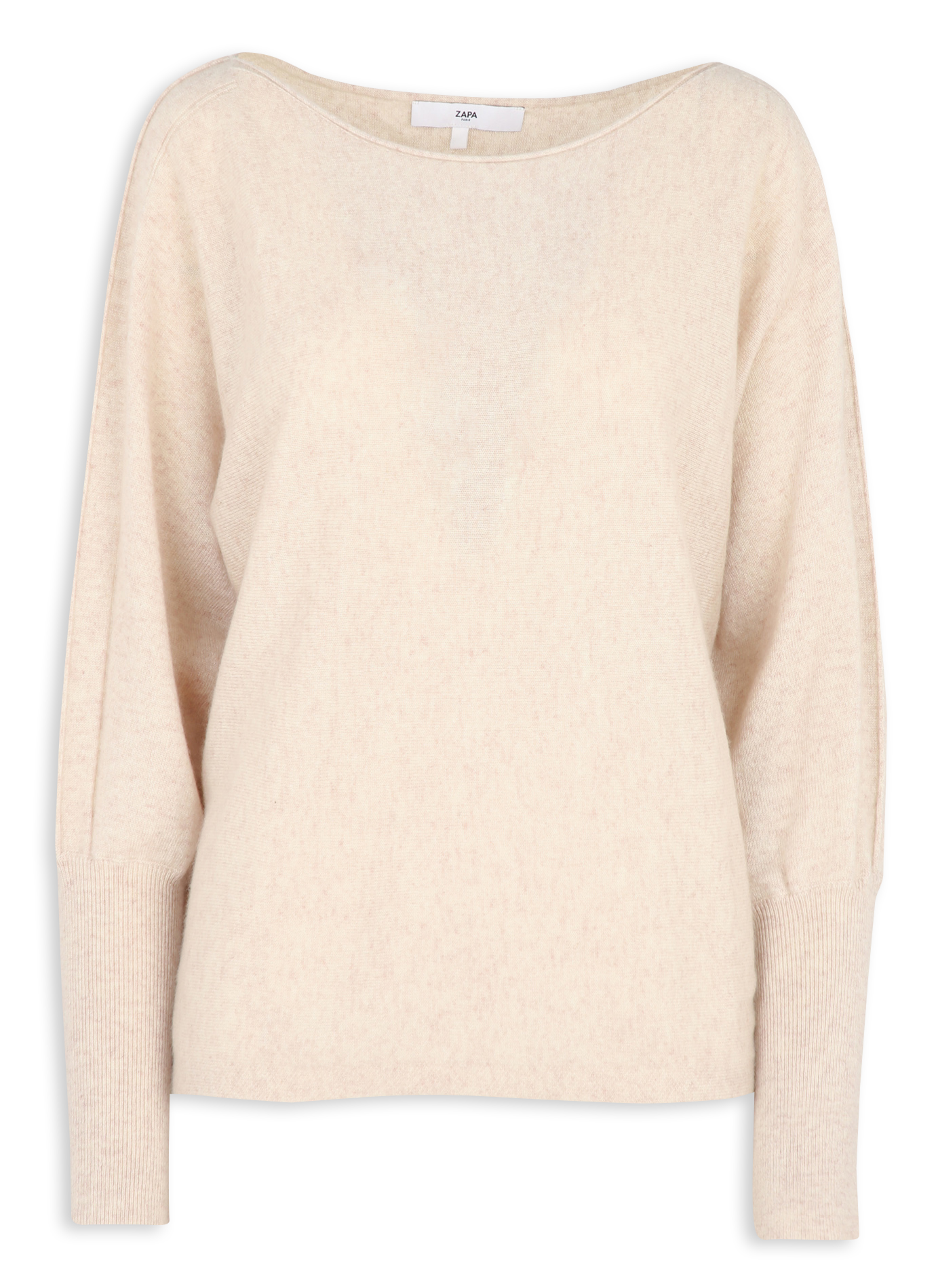 Pull col rond en cachemire ZAPA Beige