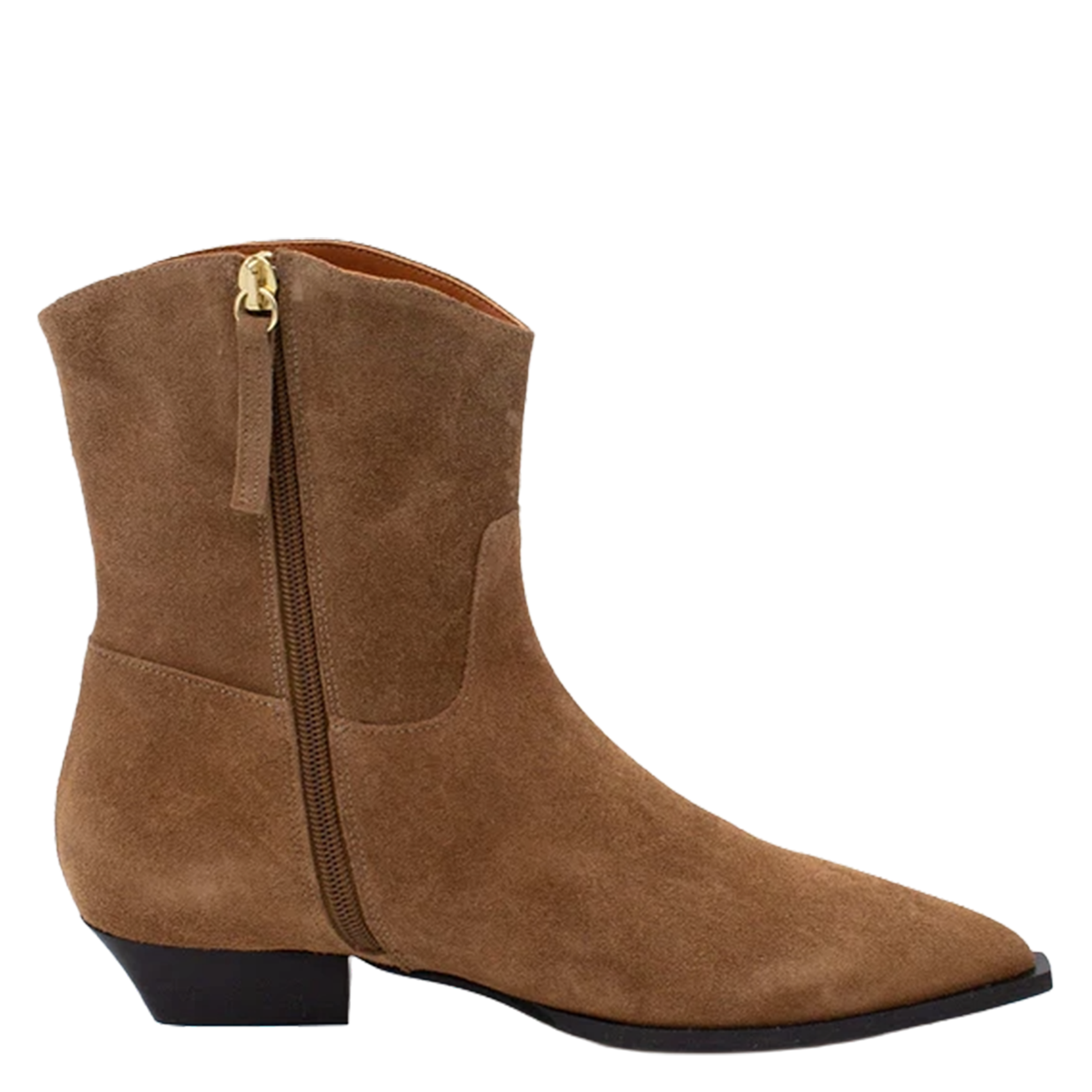 Suede cowboy boots ANGEL ALARCON Brown