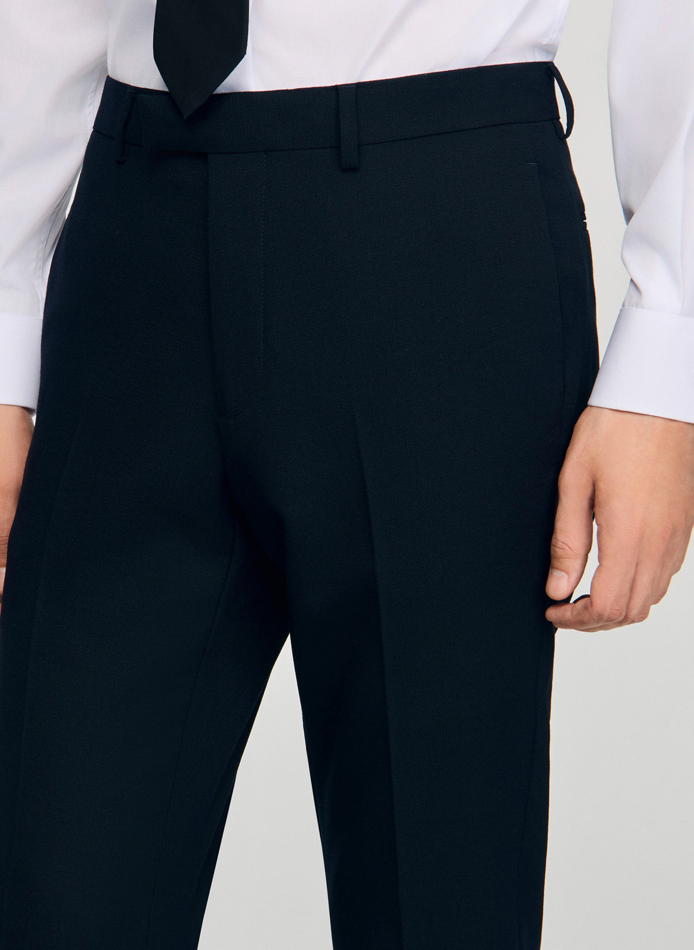 Wool suit pants SANDRO Blue