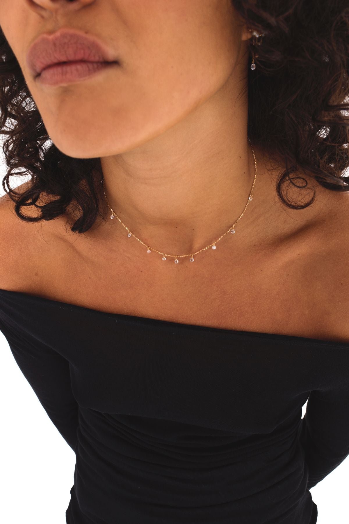 Eloïse gold necklace 750 - white diamond YAY Golden