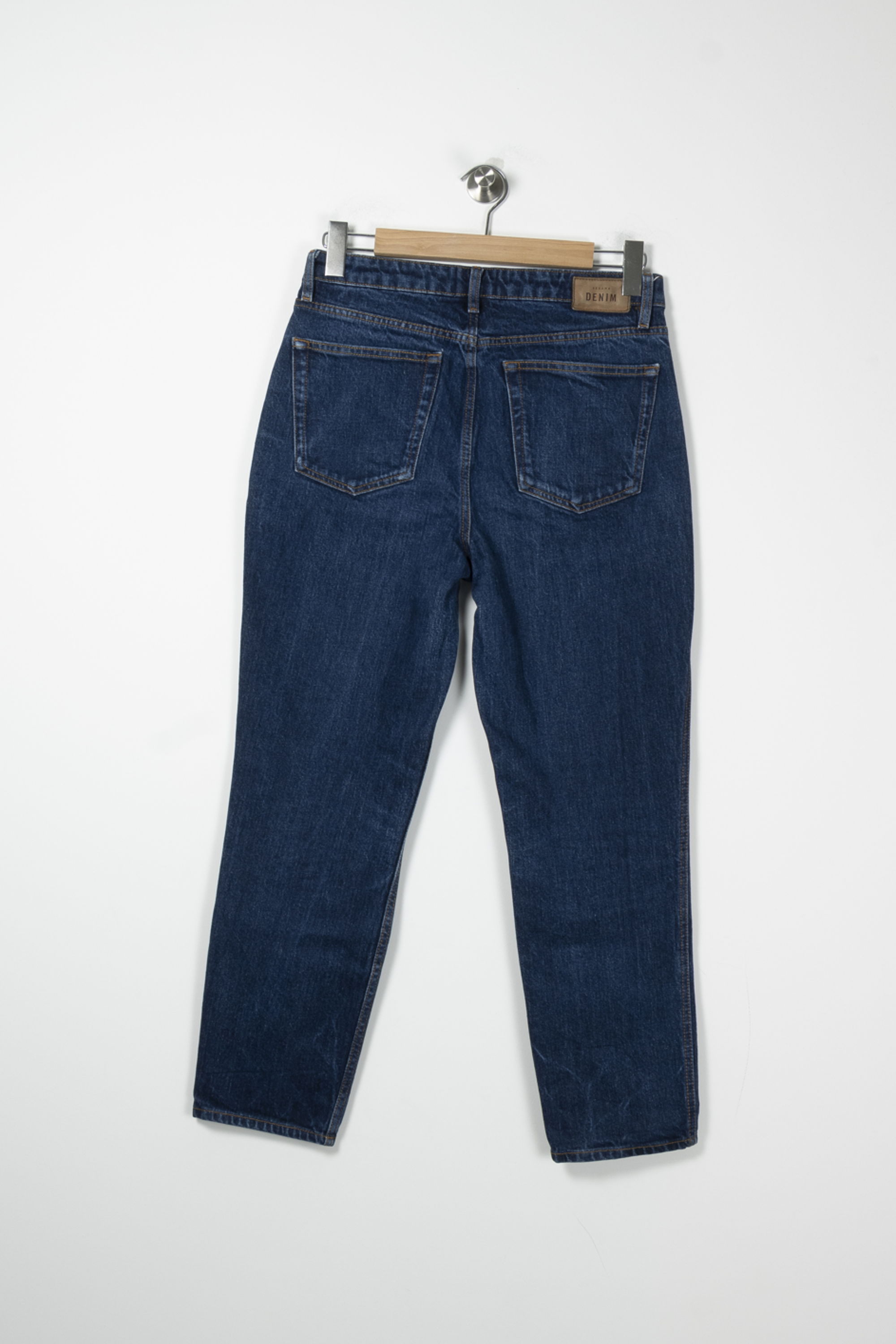 Cropped slim jeans with studs SEZANE - Seconde main Blue