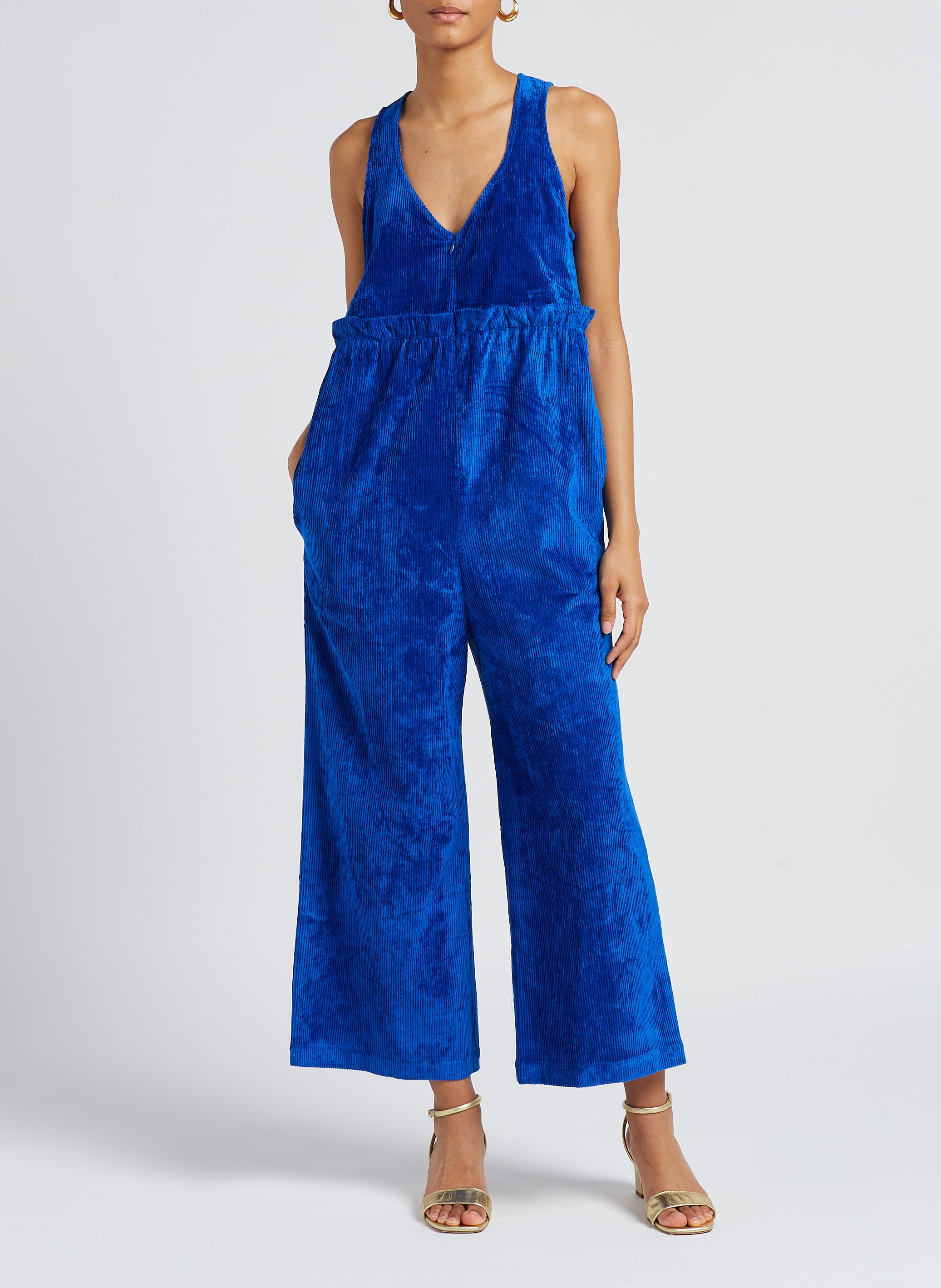 Jumpsuit aus Cord HEIMSTONE Blau