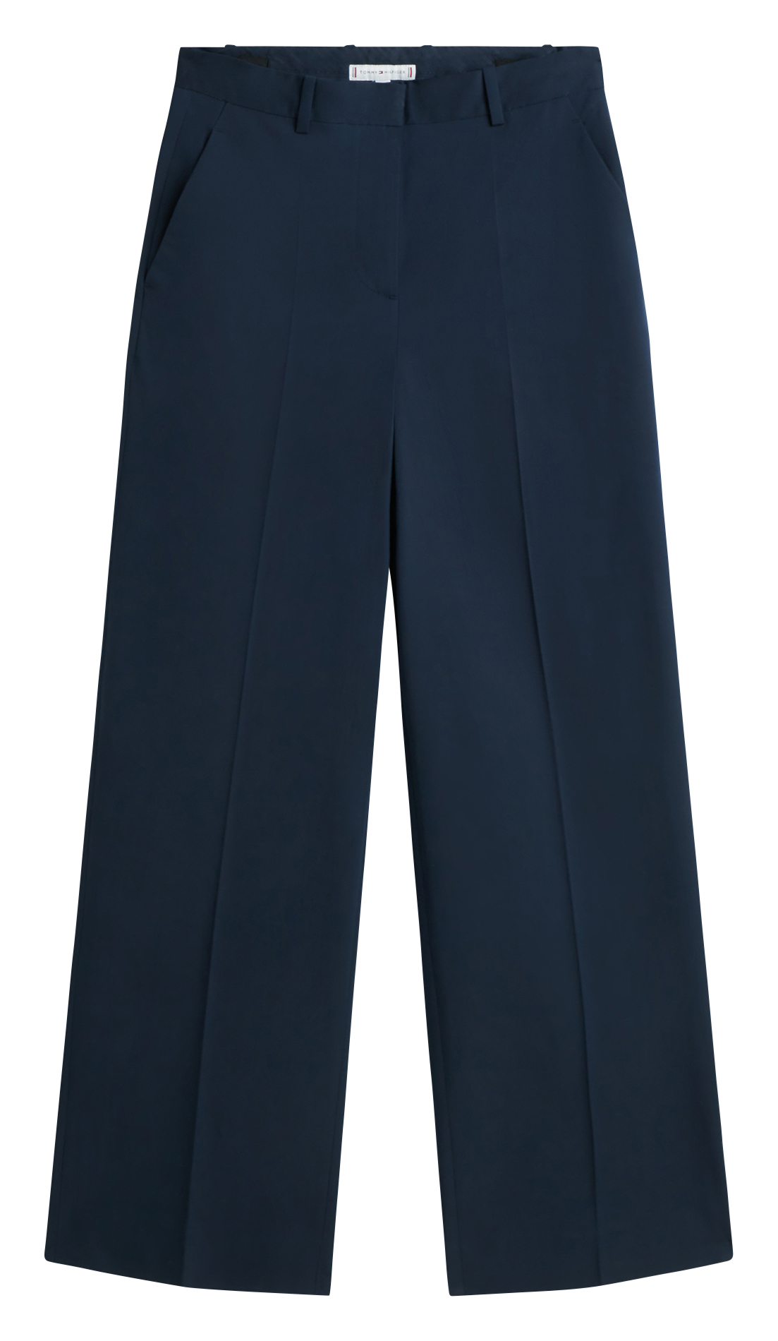 Straight tailored trousers in plain color TOMMY HILFIGER Blue