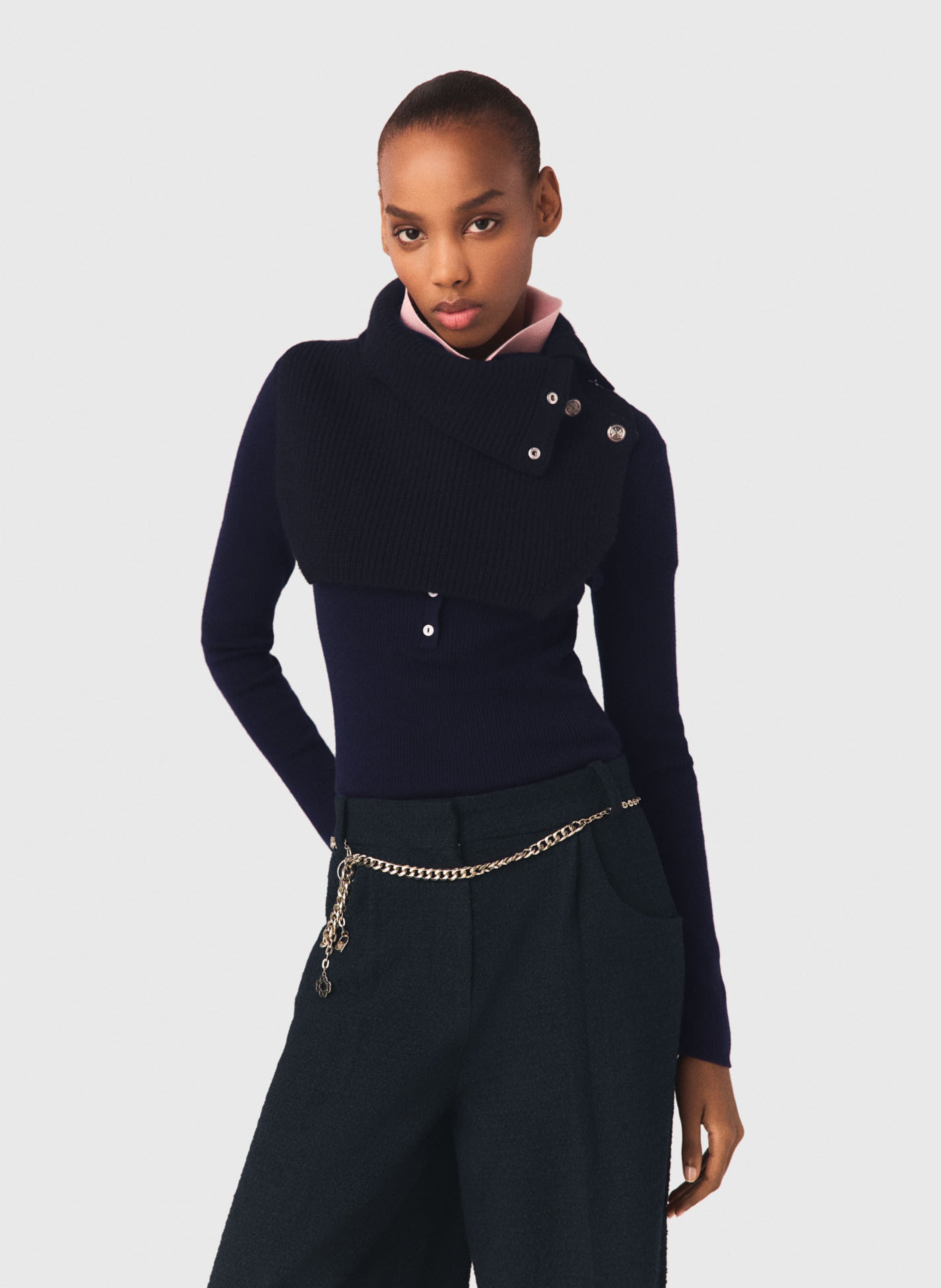 Wide trousers MAJE Blue