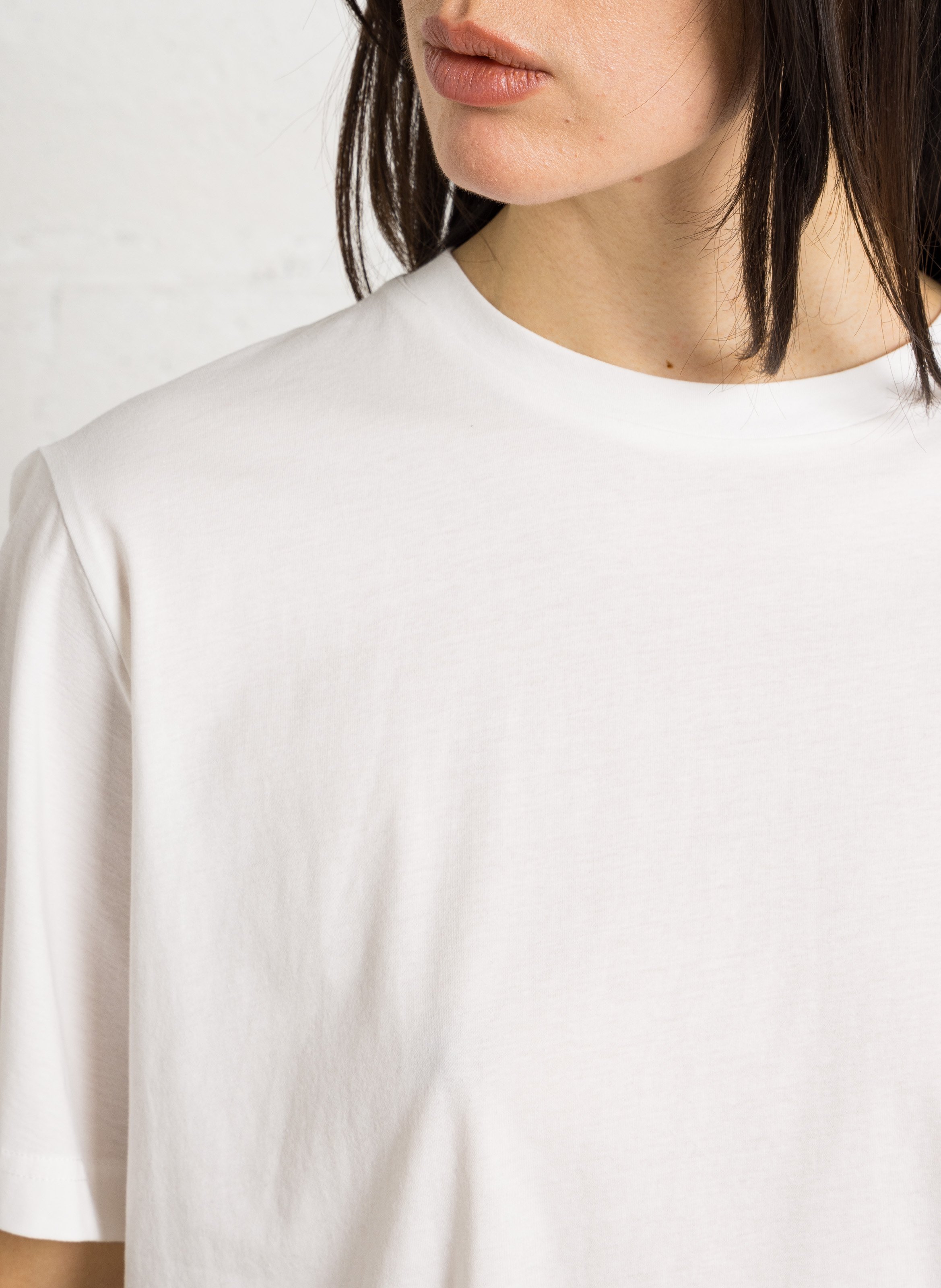 Tee-shirt droit col rond en coton RUE DE TOKYO Blanc