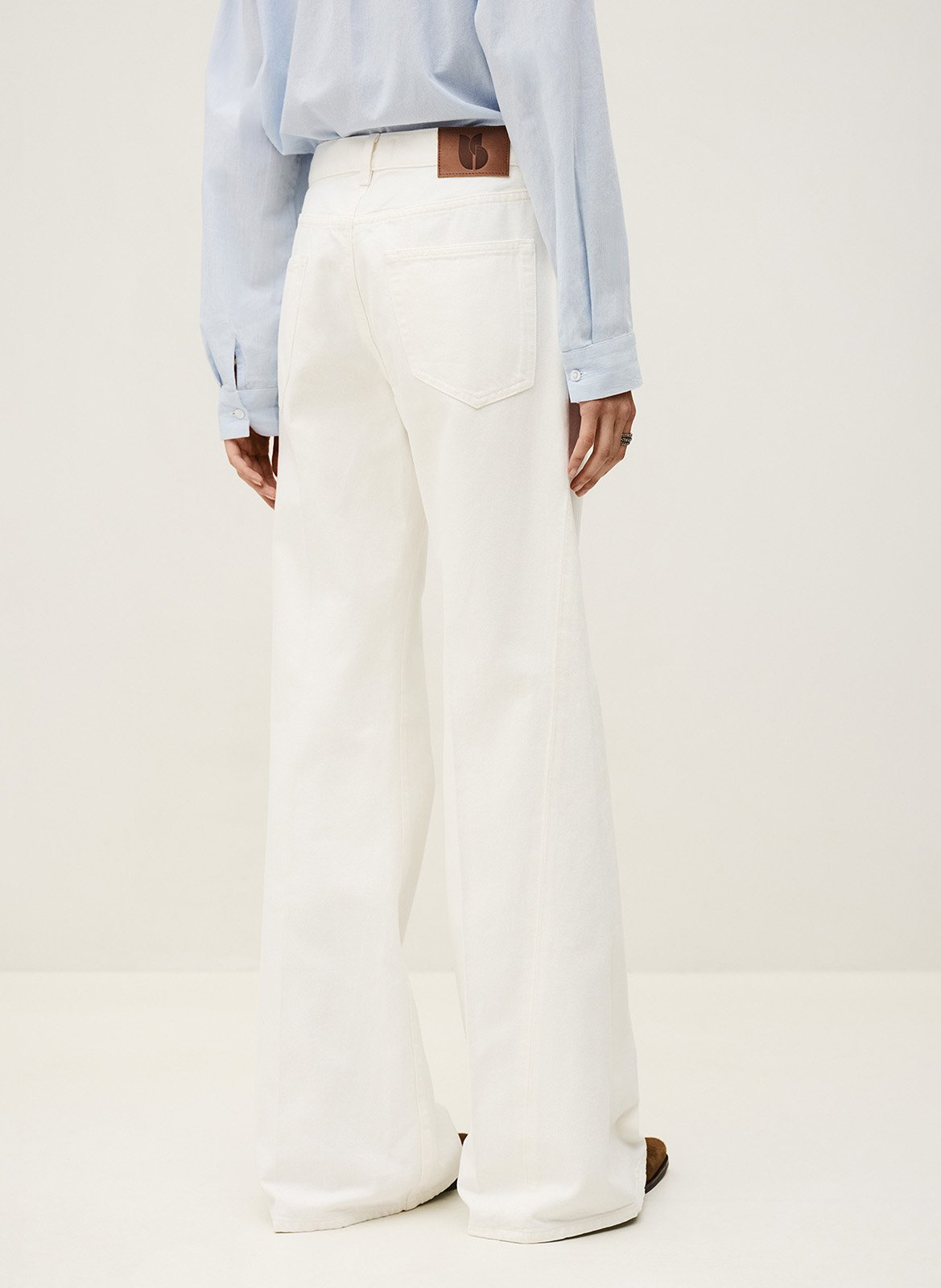 Gekleurde straight-fit jeans met 5 zakken BA&SH Beige