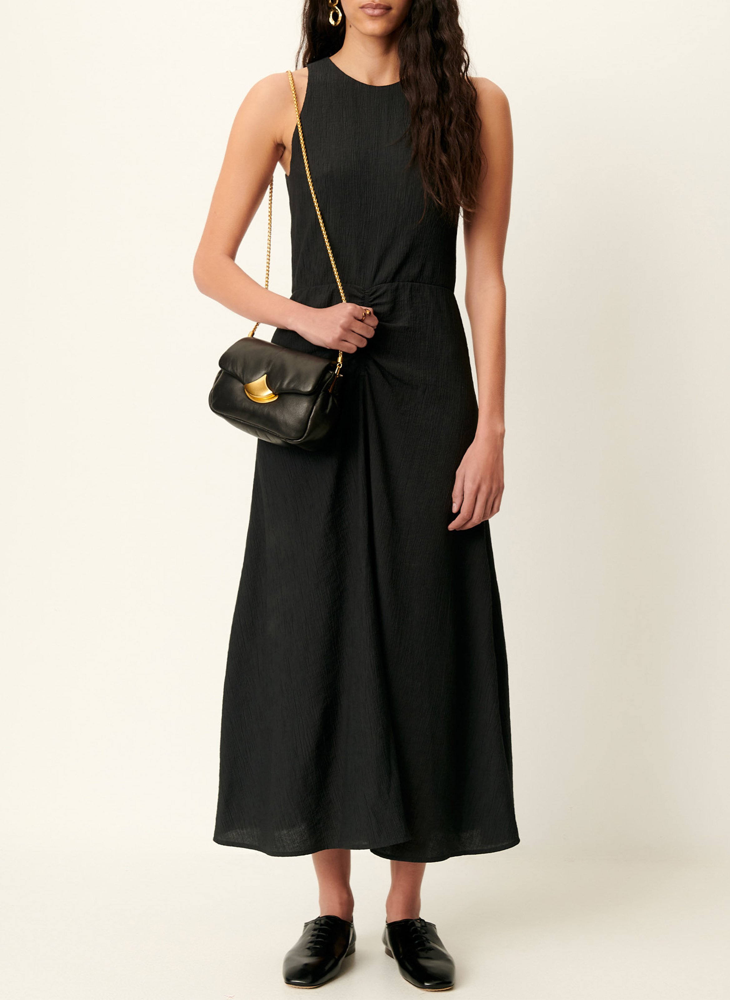 Robe midi col rond SESSUN