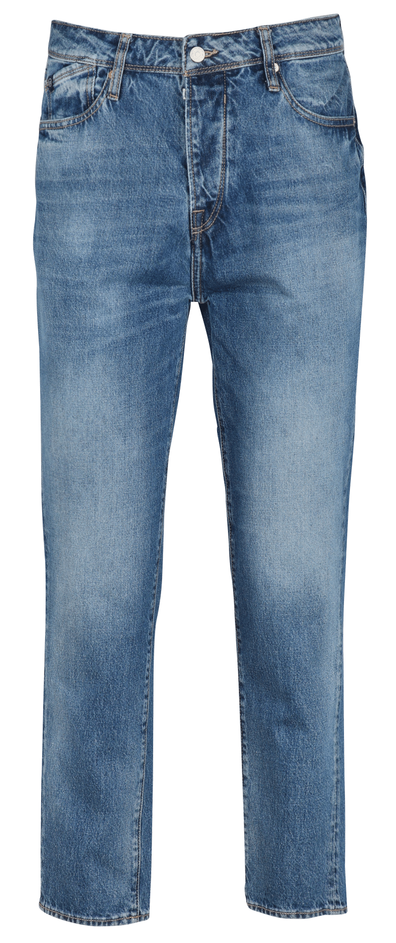 Jean droit en coton LE TEMPS DES CERISES Bleu