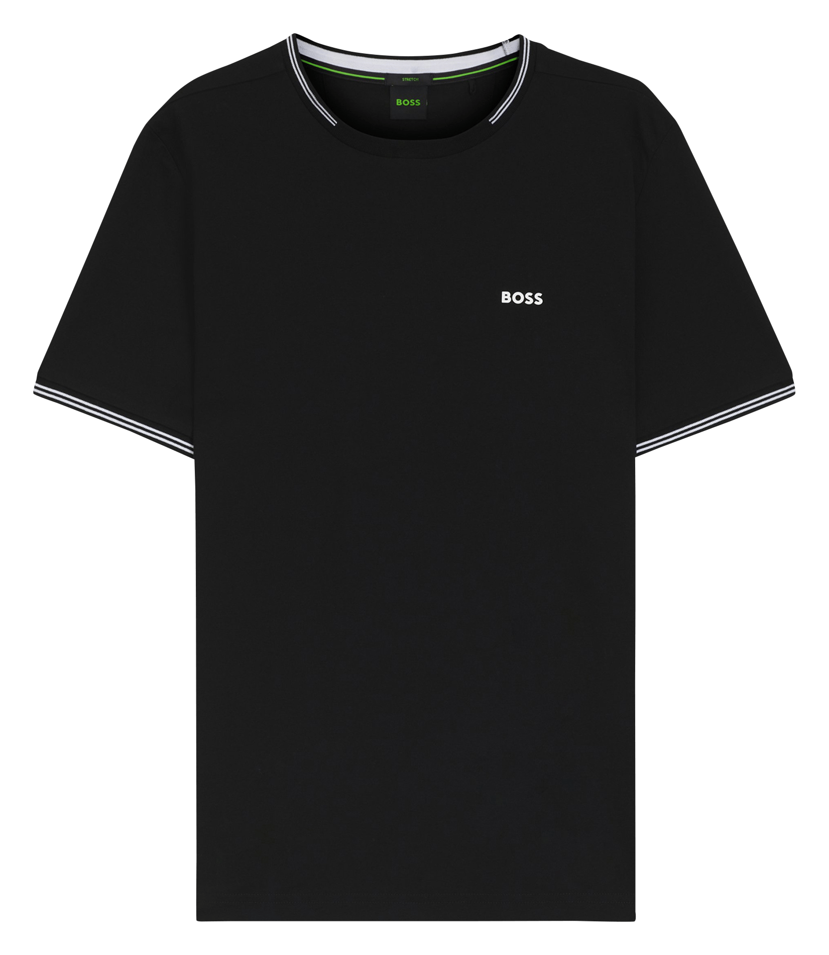 Basic cotton-mix T-shirt BOSS Black