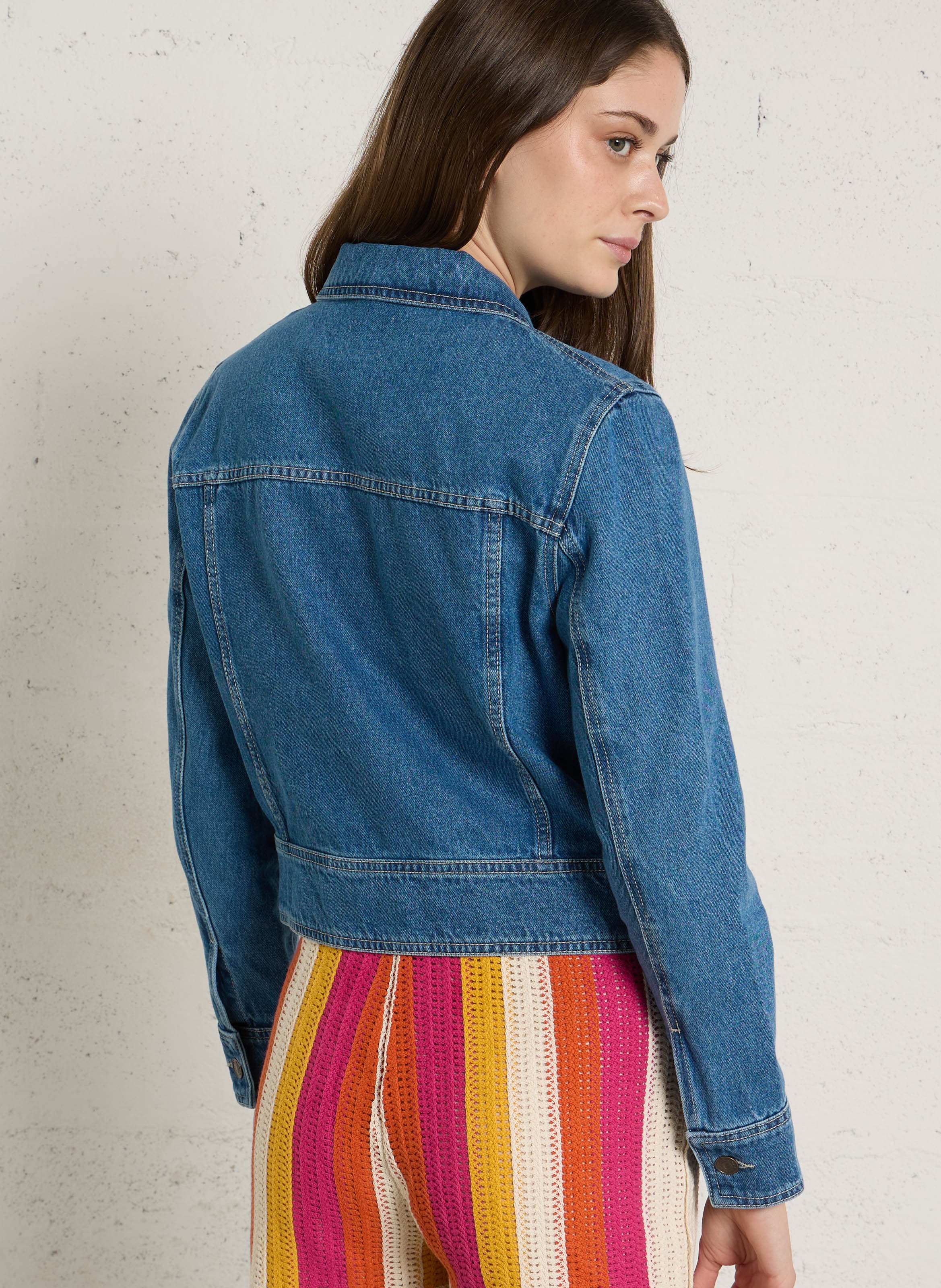Veste en jean BENSIMON Bleu