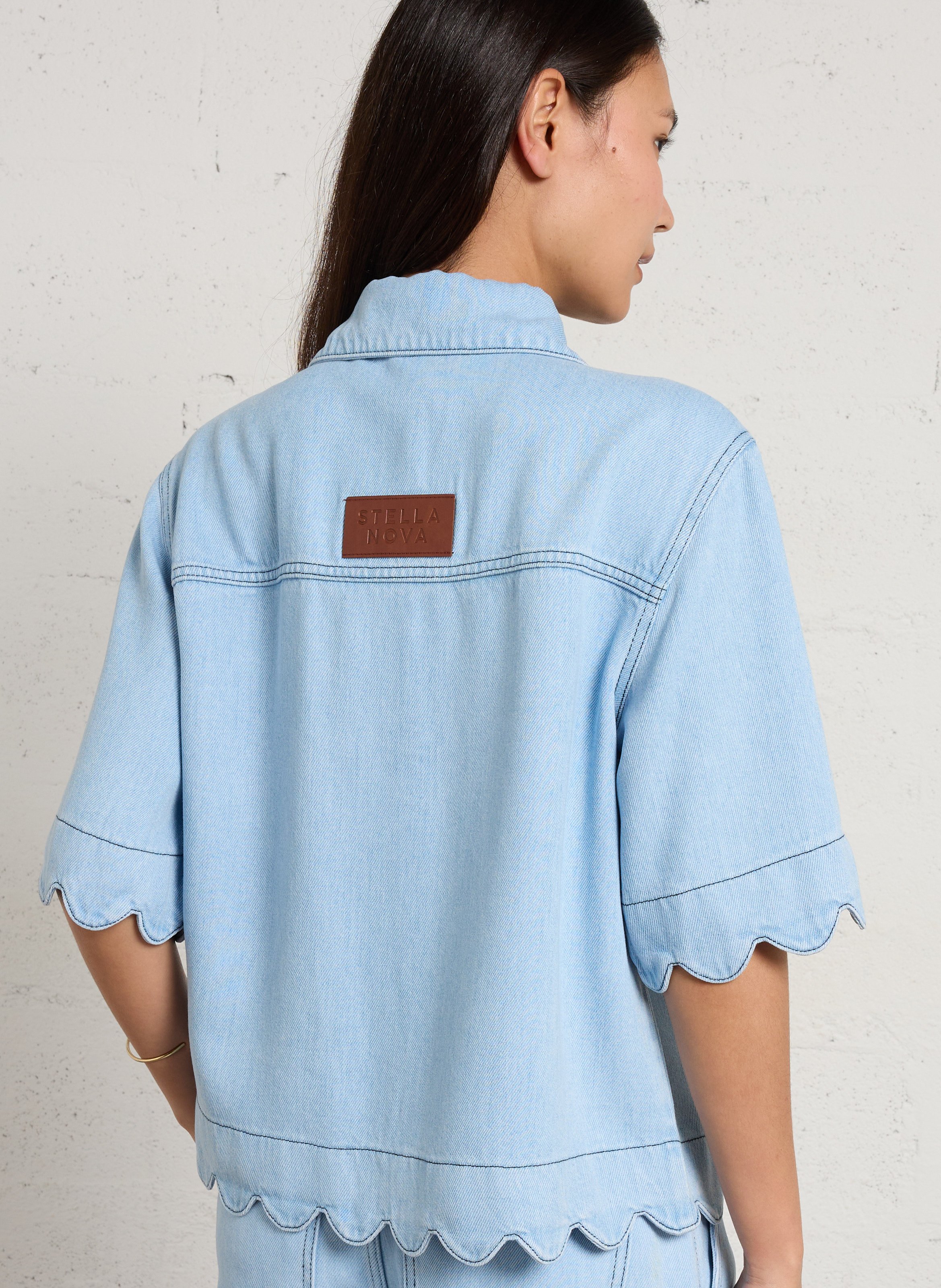 Straight shirt STELLA NOVA Blue