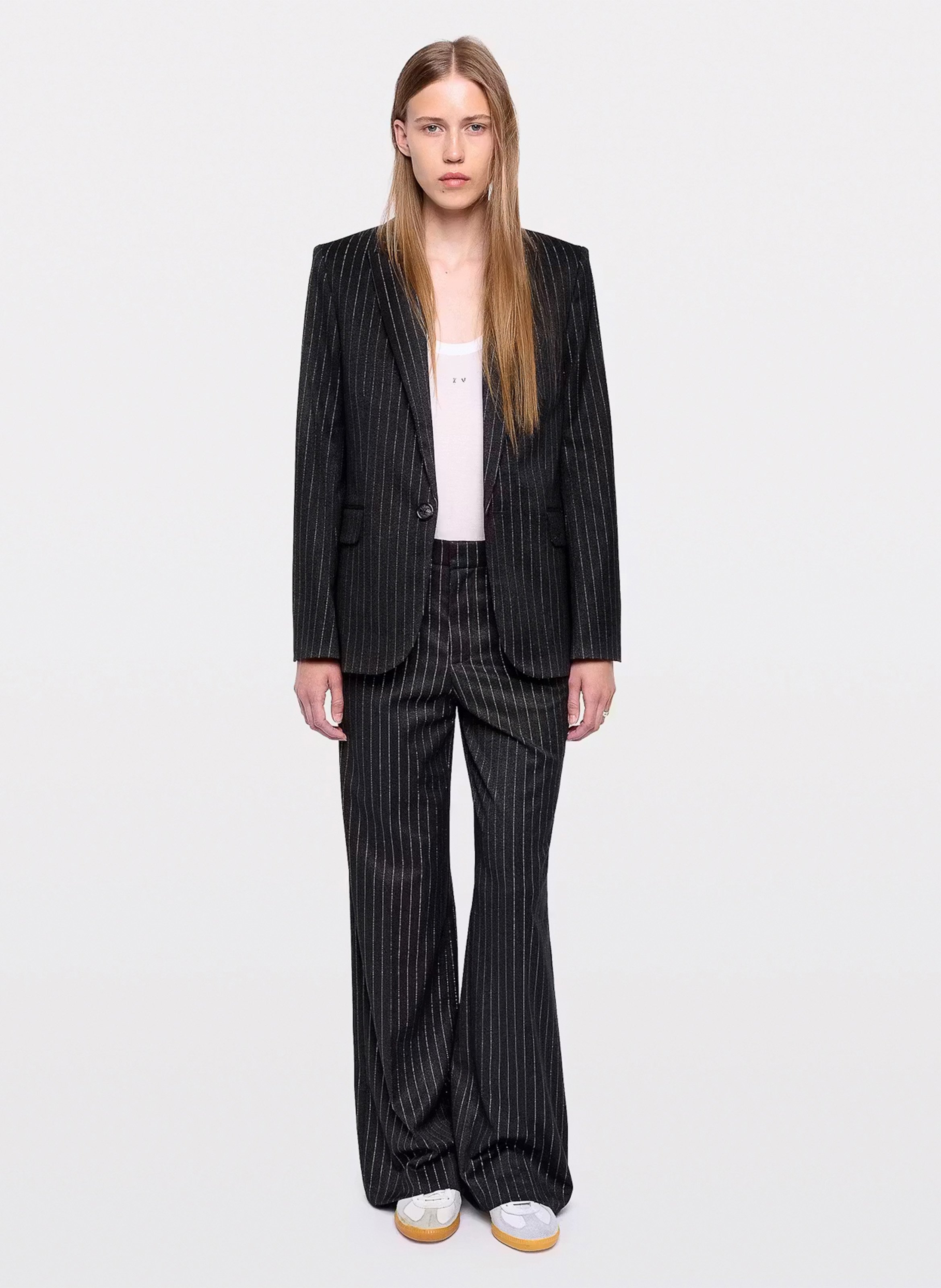 Veste tailleur rayée ZADIG&VOLTAIRE Gris