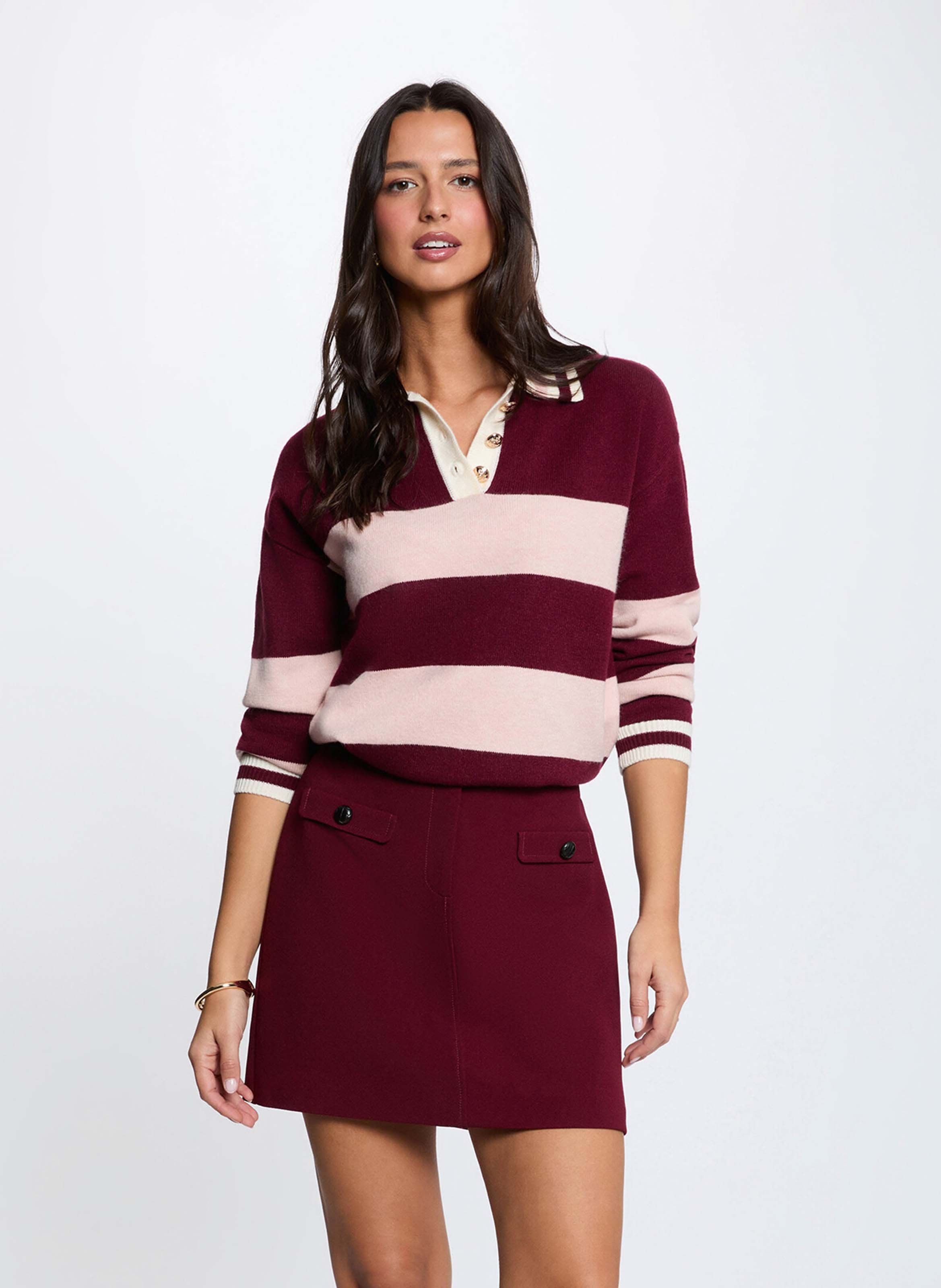 Long-sleeve sweater MORGAN Red