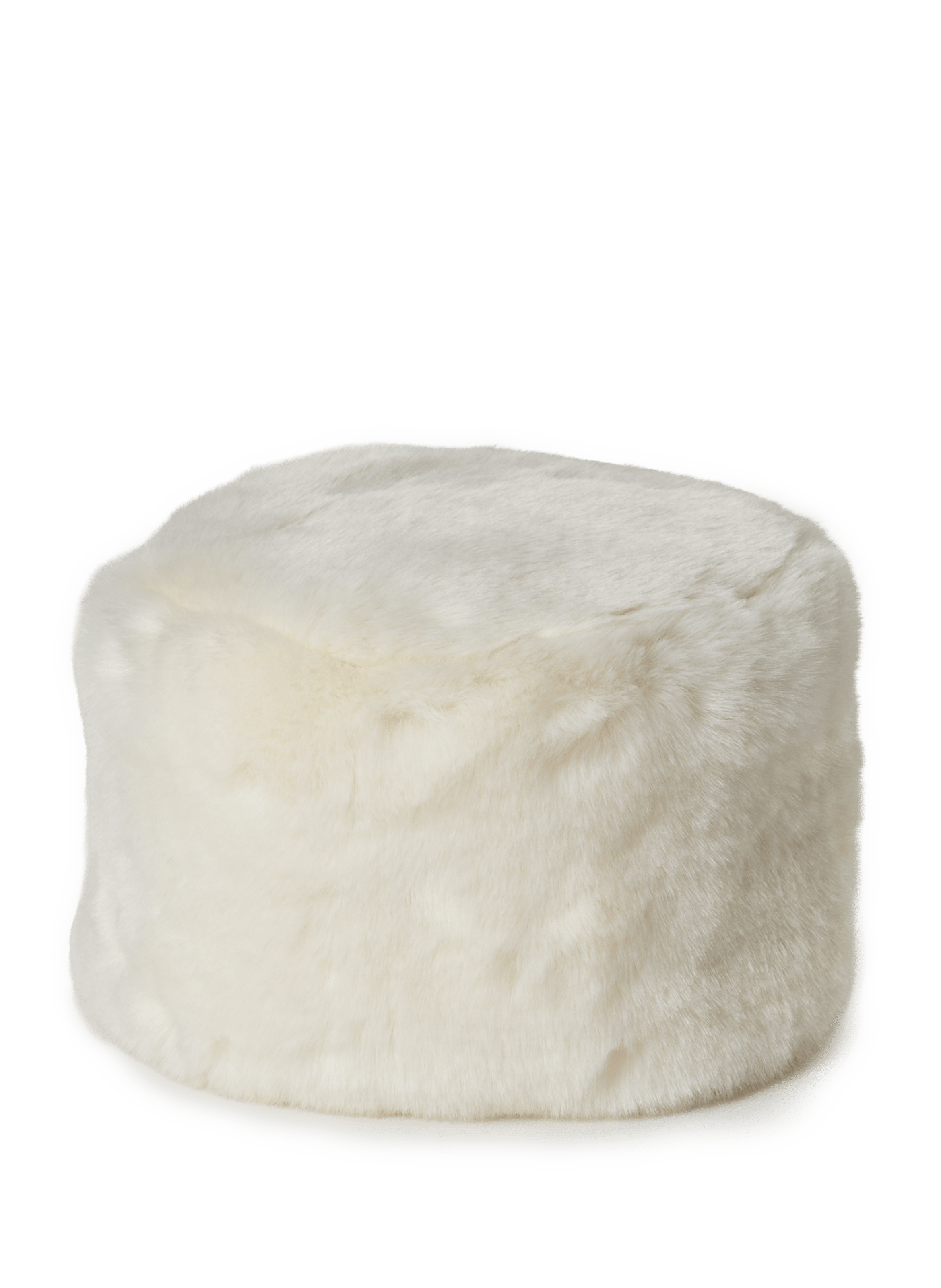 Faux fur hat AU PRINTEMPS PARIS White