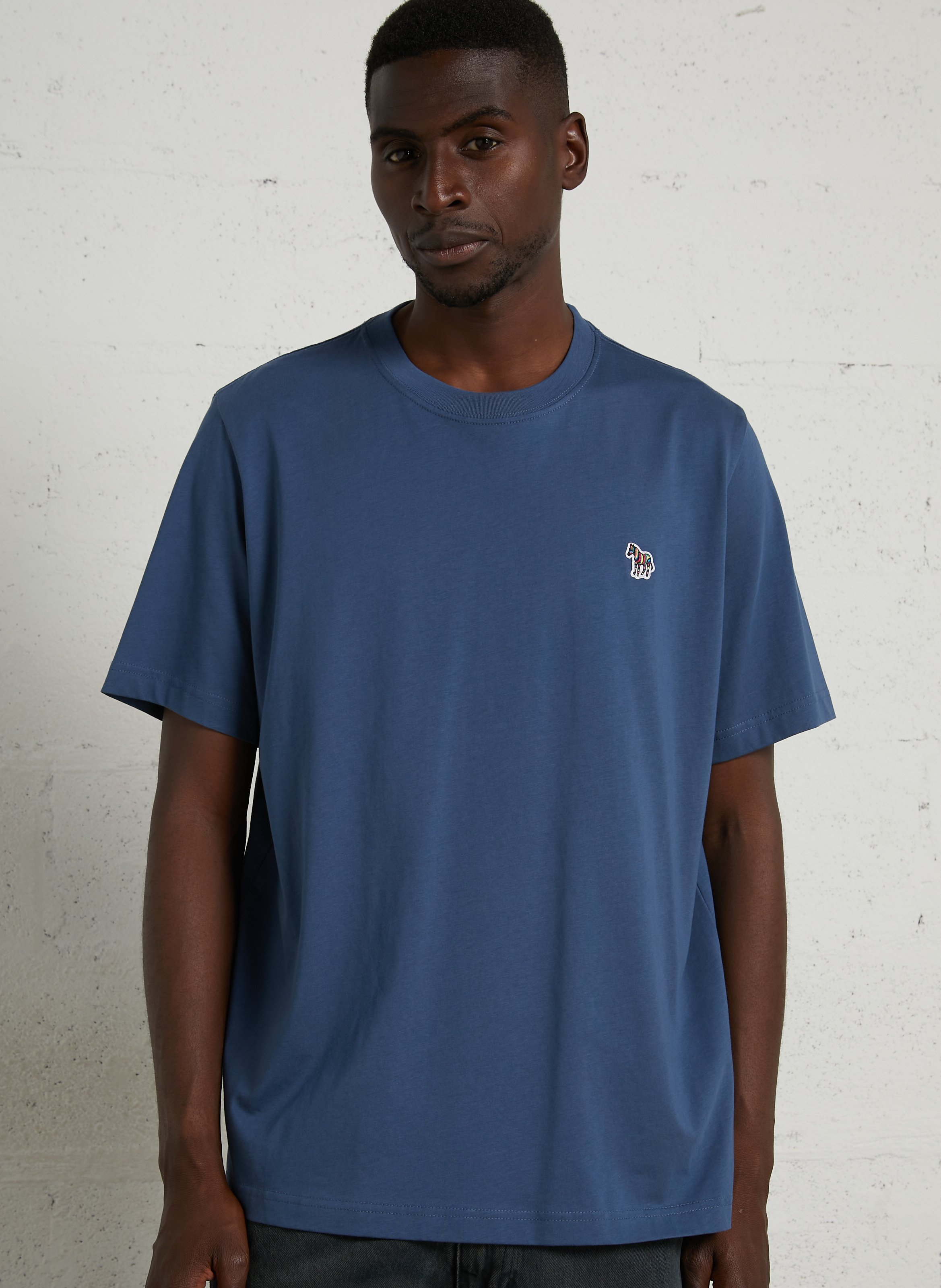 Round-neck organic cotton T-shirt PAUL SMITH Blue