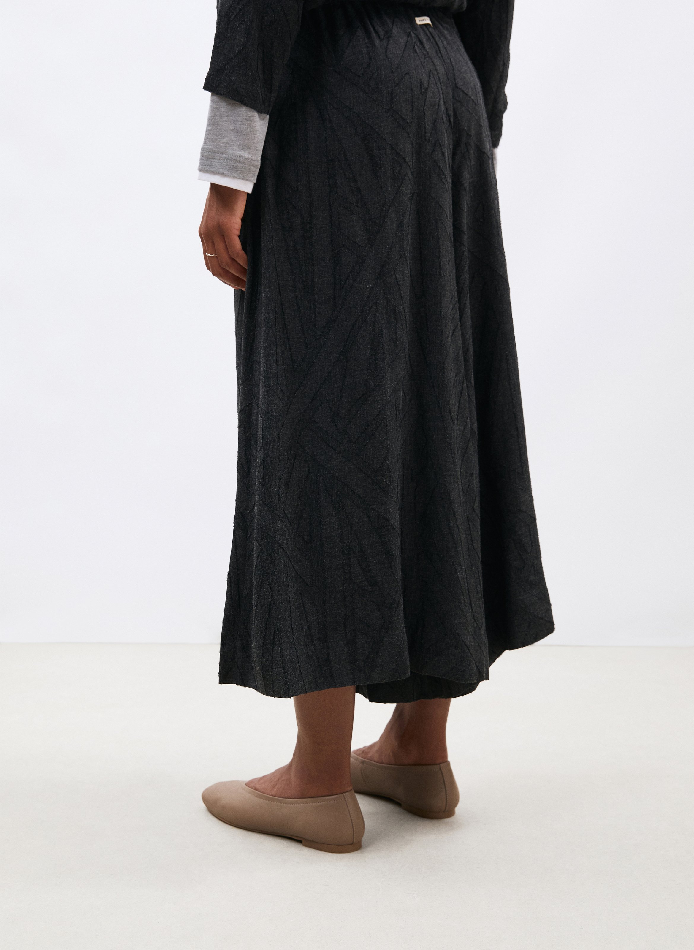 Wide-leg 7/8 pants HUMILITY Grey