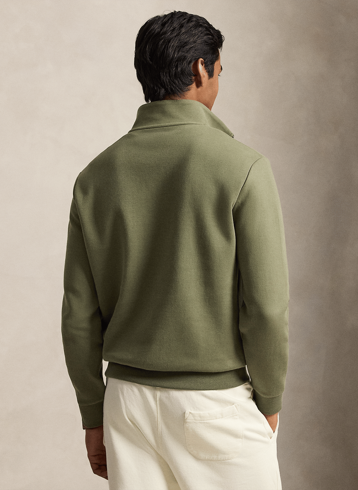 Sweatshirt aus Baumwoll-Mix mit Stehkragen POLO RALPH LAUREN Grun