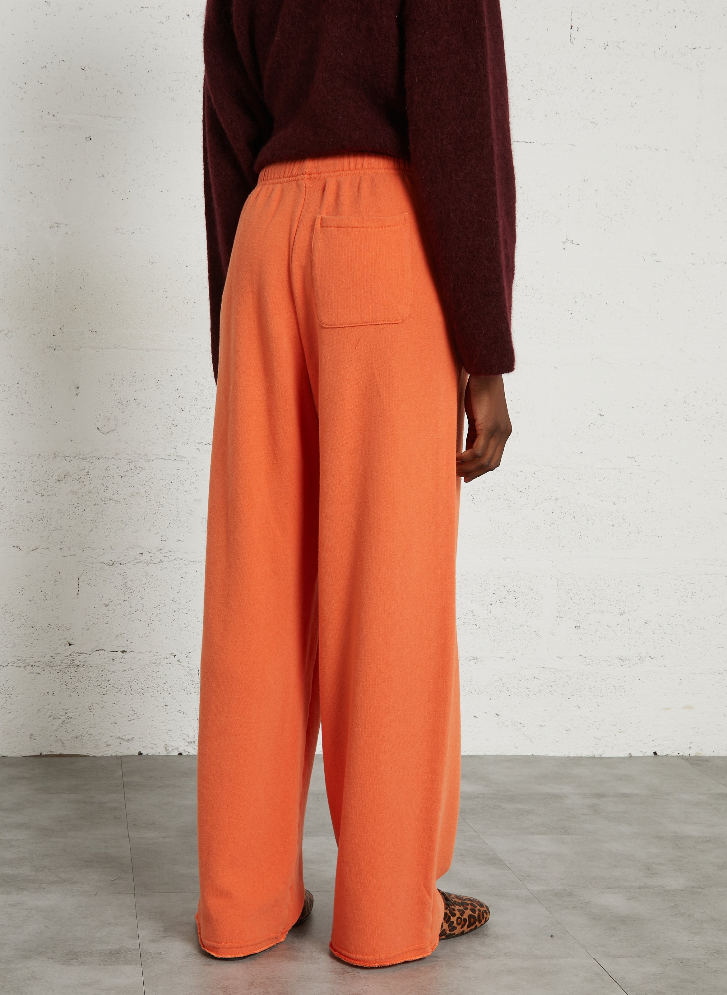 Loose-fit cotton-blend joggers AMERICAN VINTAGE Orange