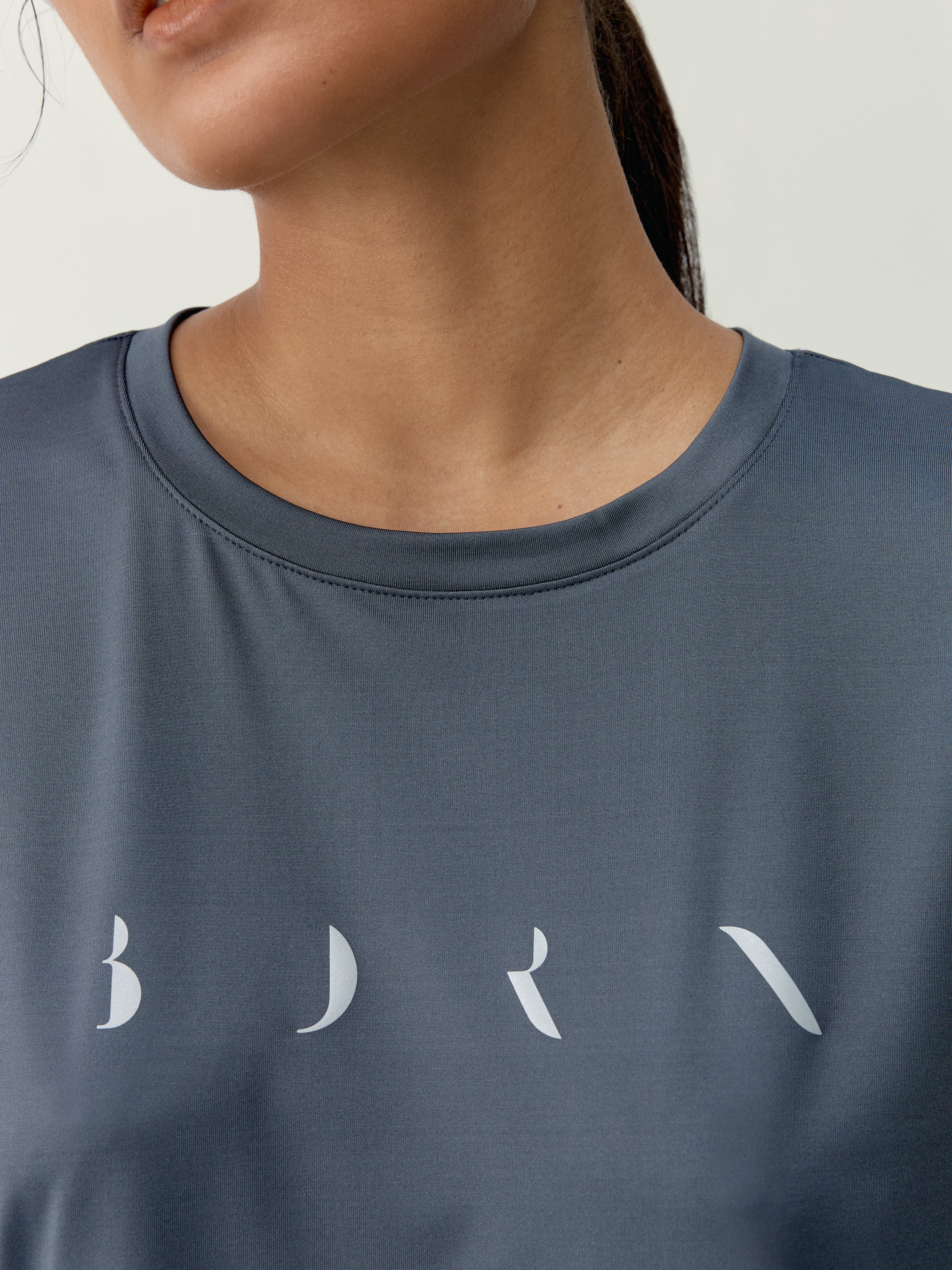 Short-sleeved azami t-shirt BORN Blue