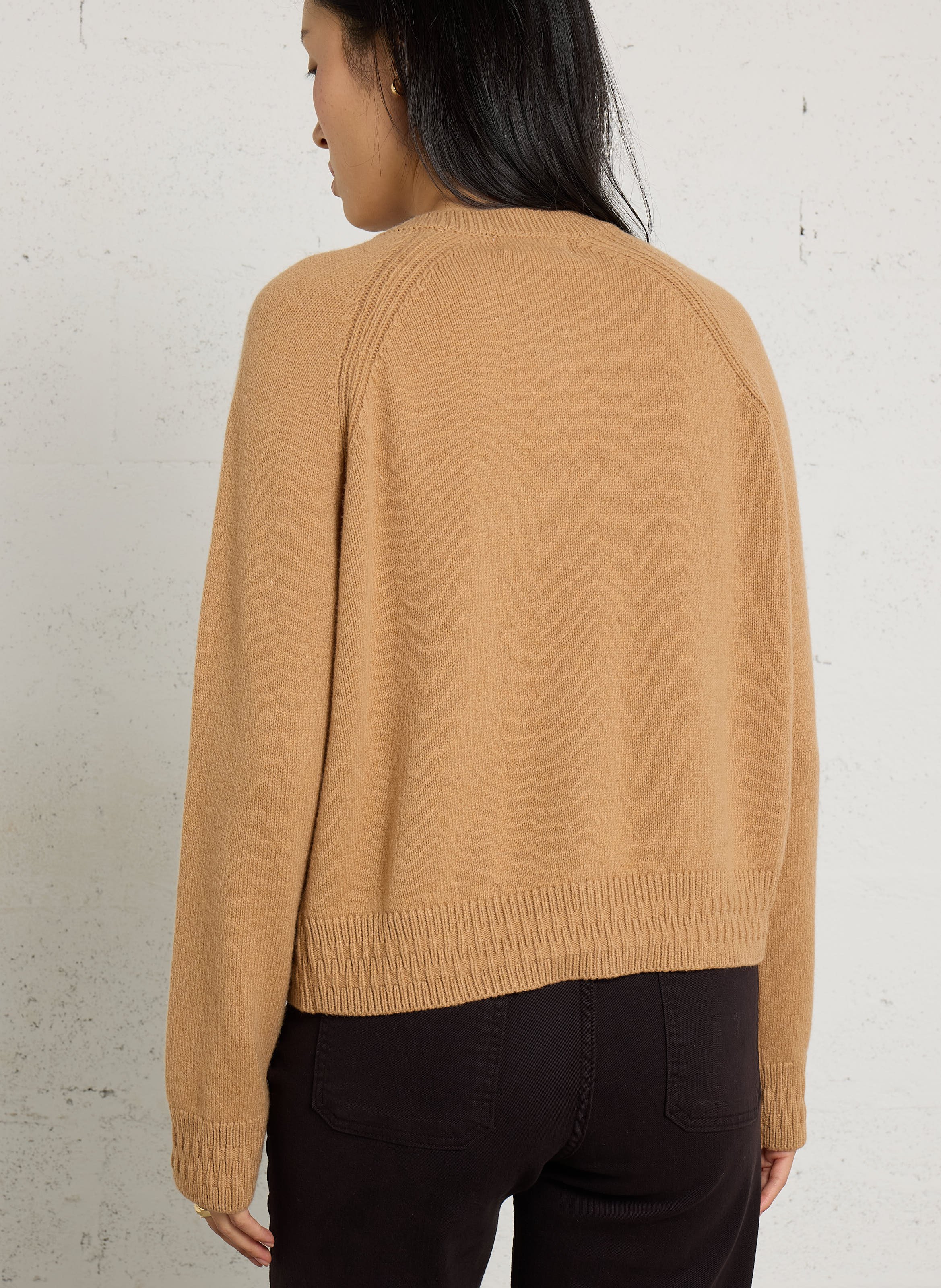 Oversized wool and cashmere vest MAISON ANJE Brown