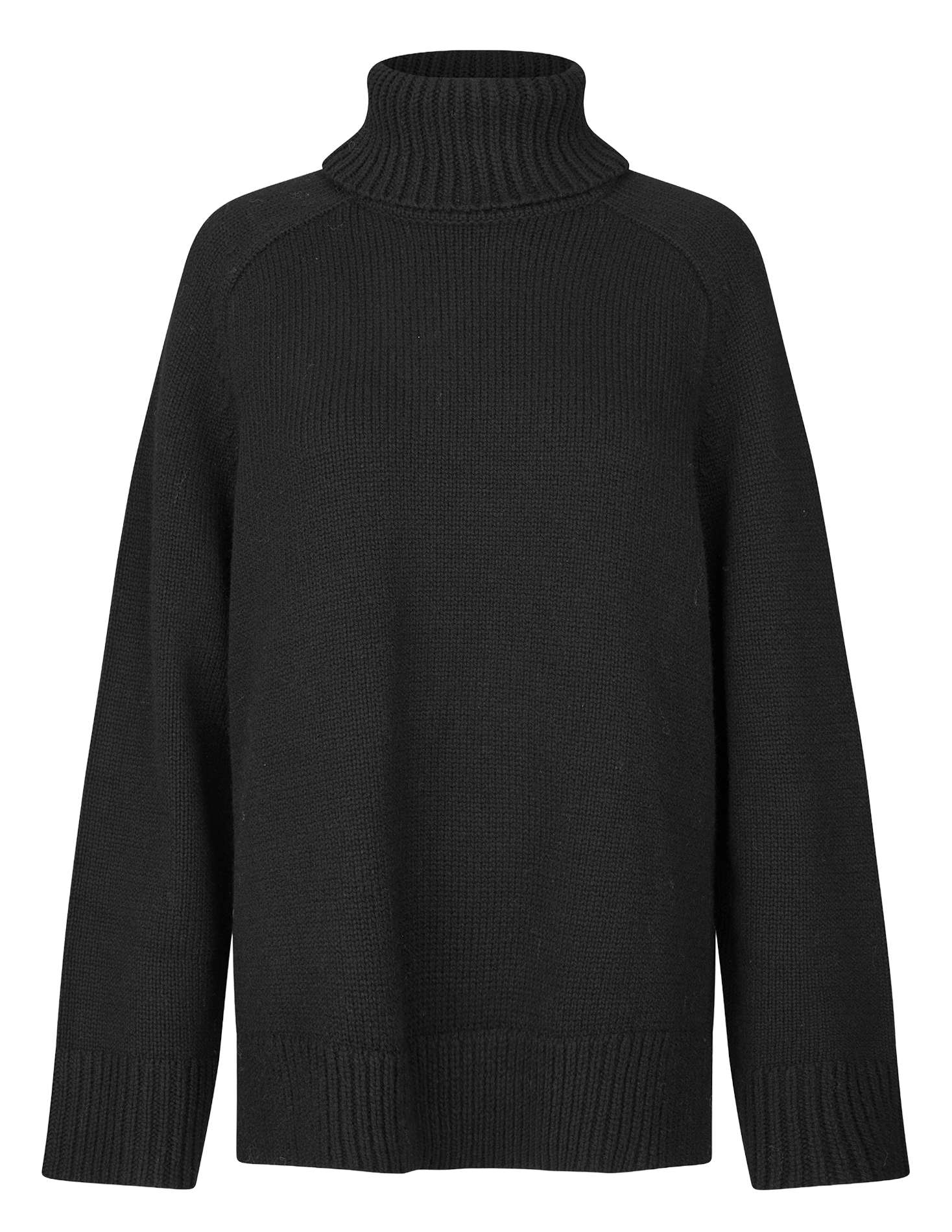 Pull ample col roulé en laine mélangée SAMSOE SAMSOE Noir