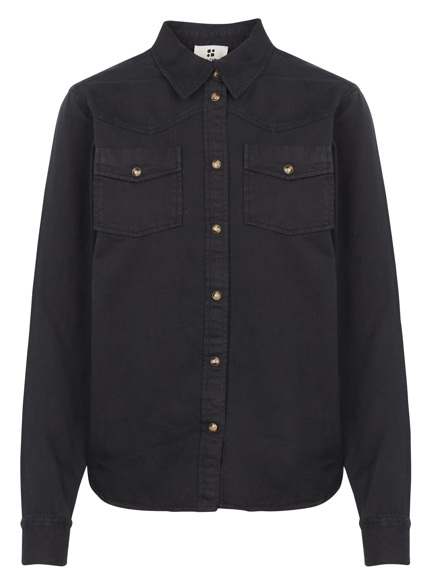 Cotton shirt with classic collar SWILDENS Black