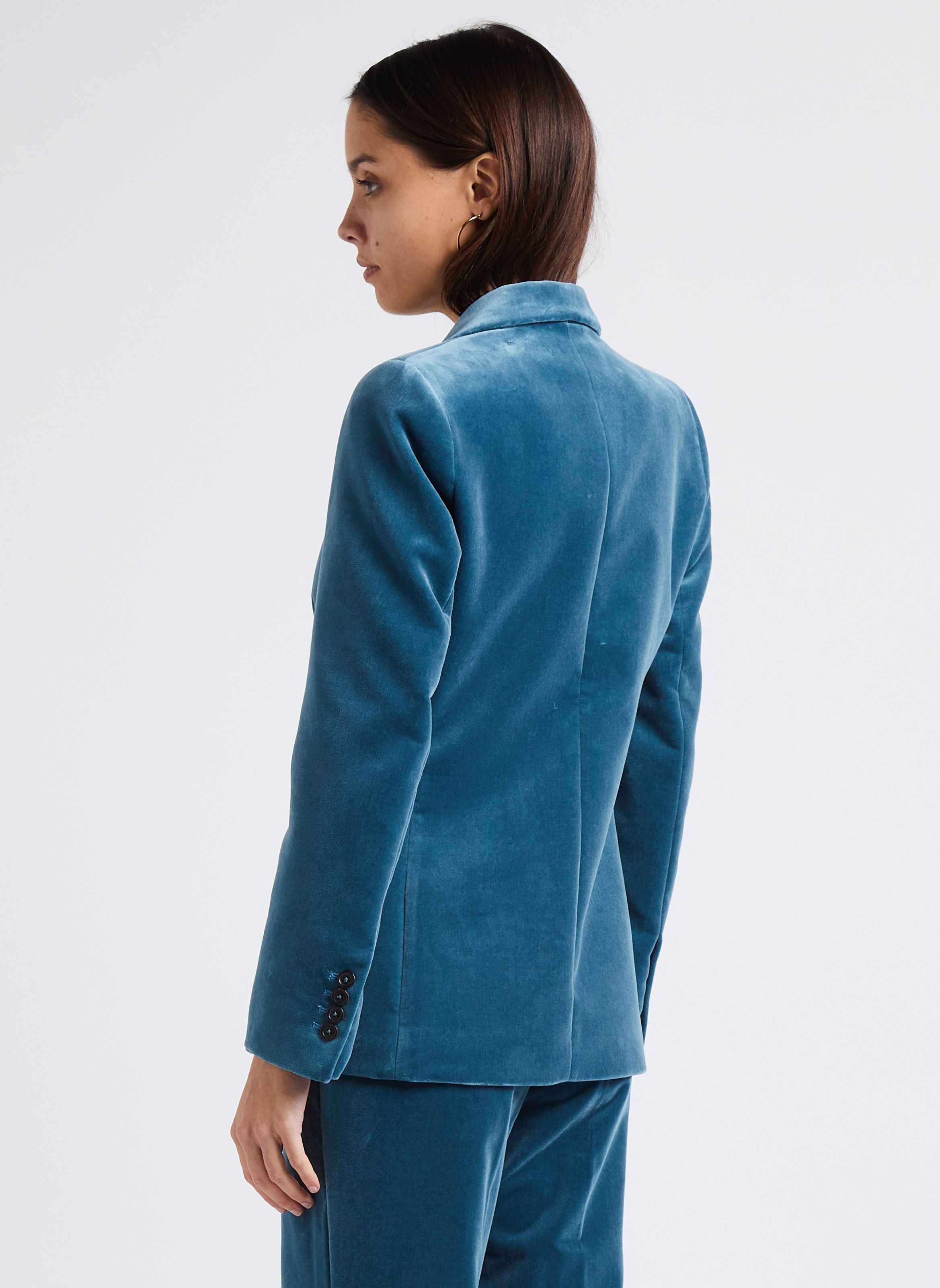 Veste velours bleu online canard femme